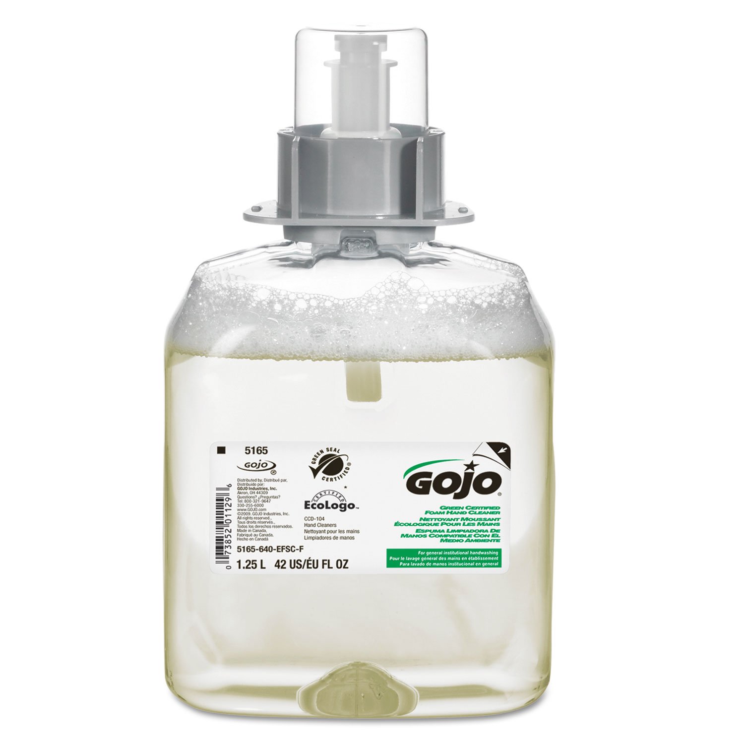 Gojo® Green Certified Foam Soap Refill FMX-12 - Eco-Friendly Hand Soap for Commercial Kitchens, Hospitals & Public Restrooms