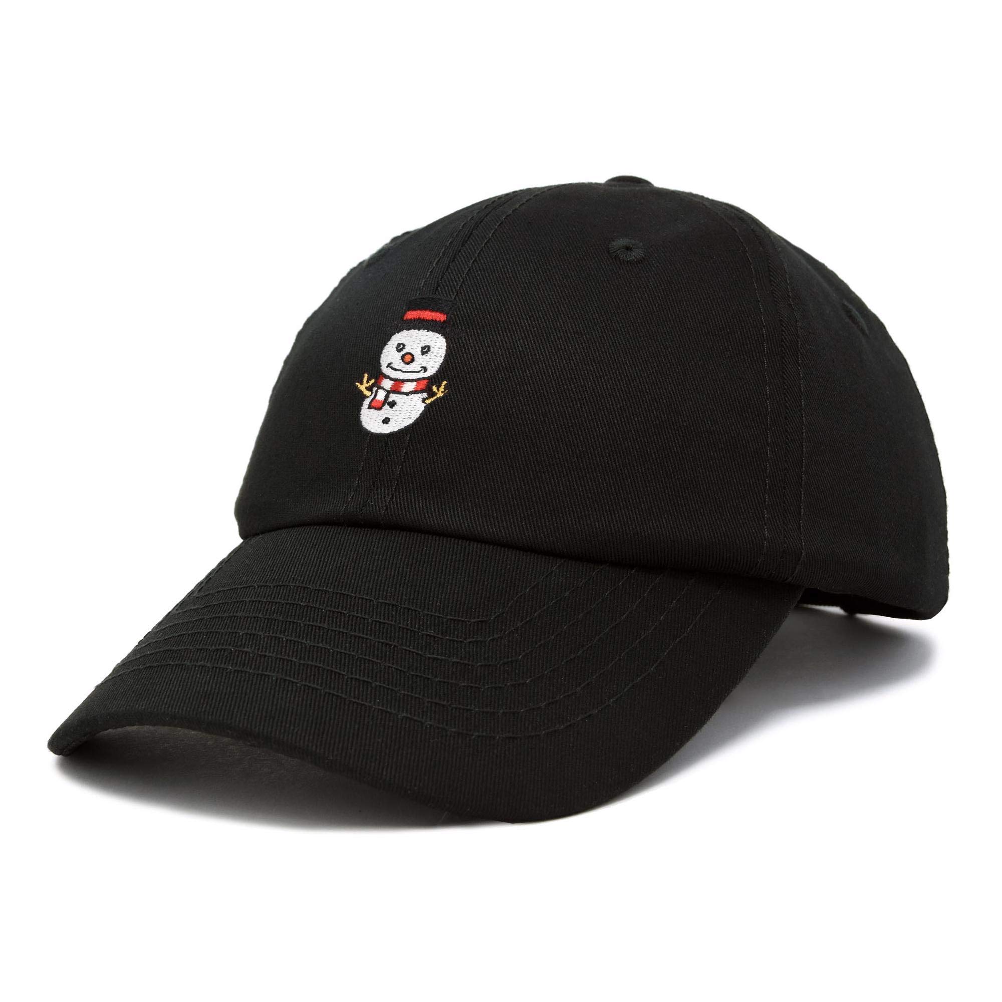 DALIX Cute Snowman Hat for Women - Winter Baseball Cap with Embroidery - Perfect for Christmas, Holiday Parties & Outdoor Activities