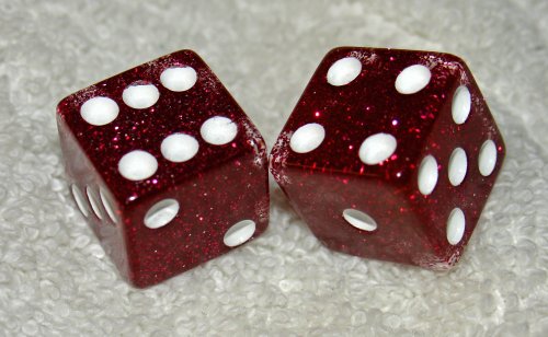 Red Glitter Transparent Dice Set - 7-Piece Polyhedral Dice for D&D, RPG, Board Games & Collectors - Perfect for Tabletop Gaming, Gifts & Dice Enthusiasts