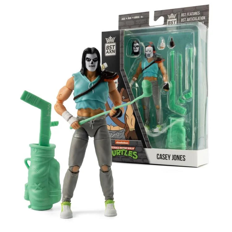 Casey Jones Glow in the Dark Teenage Mutant Ninja Turtles BST AXN SDCC 2022 PX Previews Exclusive Action Figure - Collectible TMNT Memorabilia for Display & Night Light