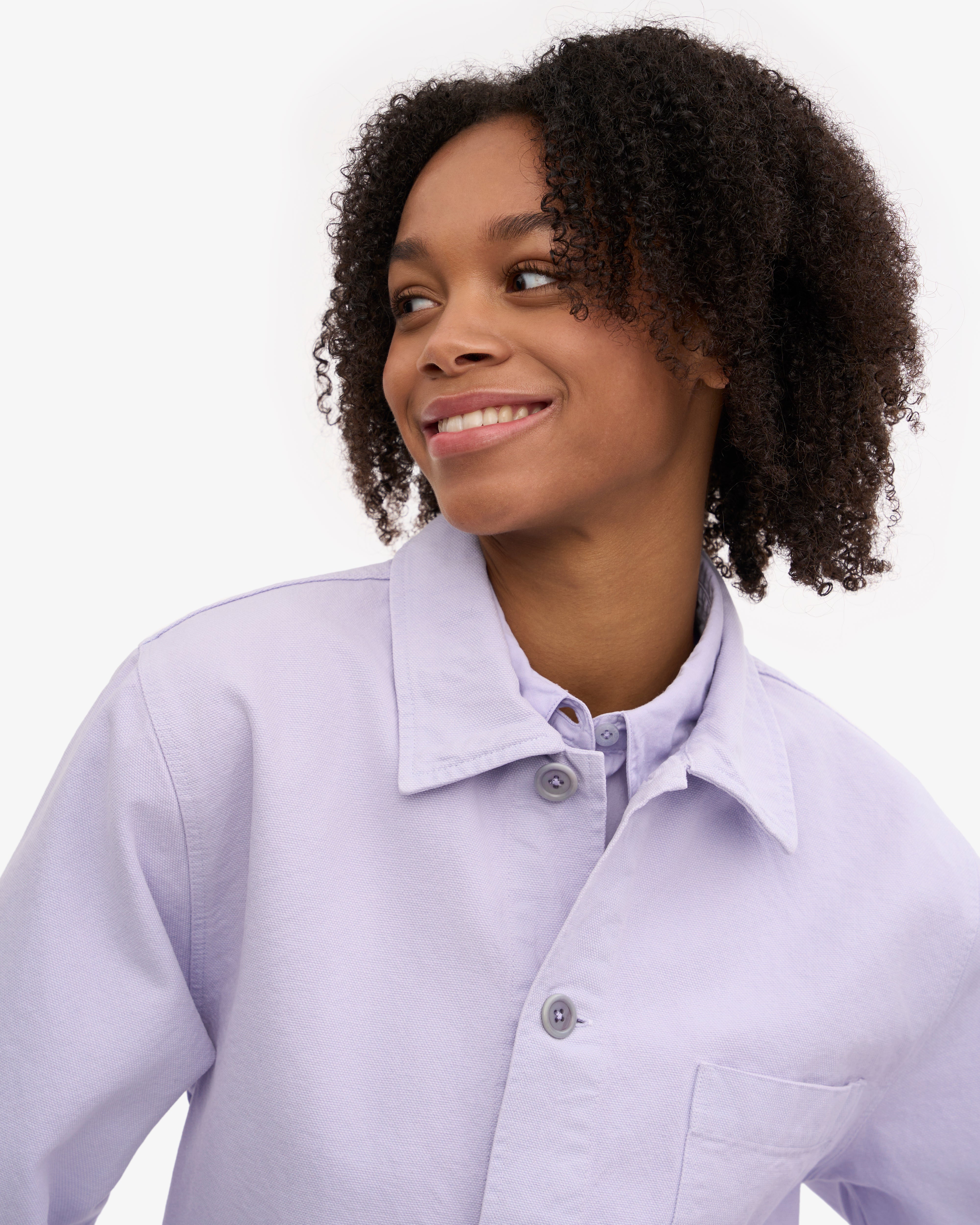 Organic Workwear Jacket for Women - Soft Lavender Cotton Blazer - Comfortable Office Wear & Business Casual Attire for Professional Women