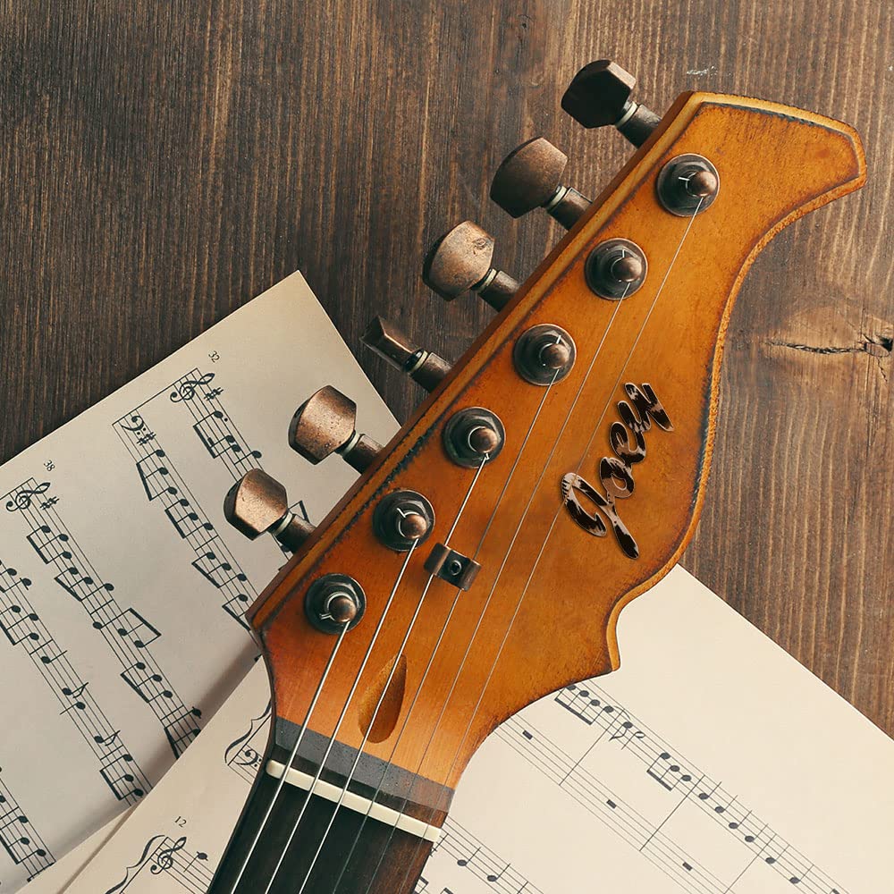 Custom Acrylic Guitar Headstock Name Tag - Personalized Engraved Nameplate for Acoustic & Electric Guitars - Perfect for Musicians, Gifts & Instrument Identification