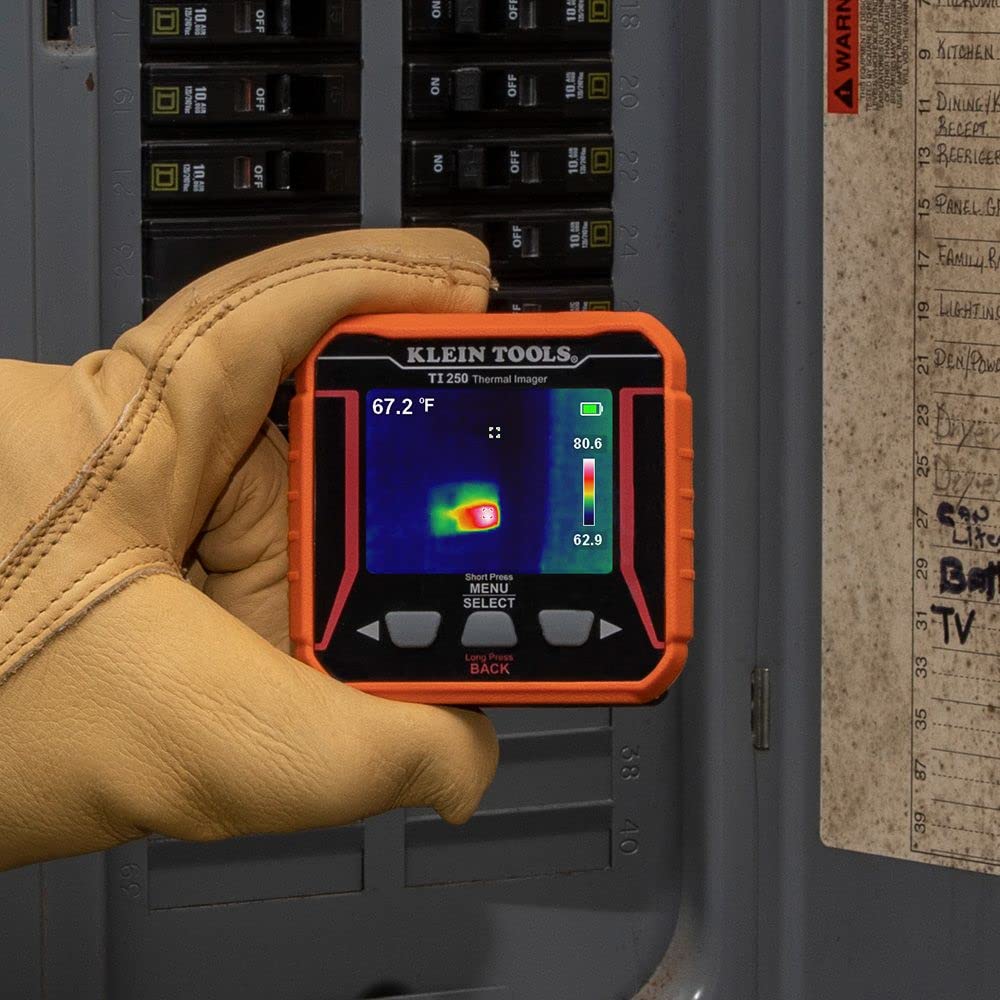 Klein Tools TI250 Thermal Imager & RT310 Outlet Tester Kit - Professional Electrical Testing Equipment for Home Inspection, HVAC Maintenance & Industrial Safety