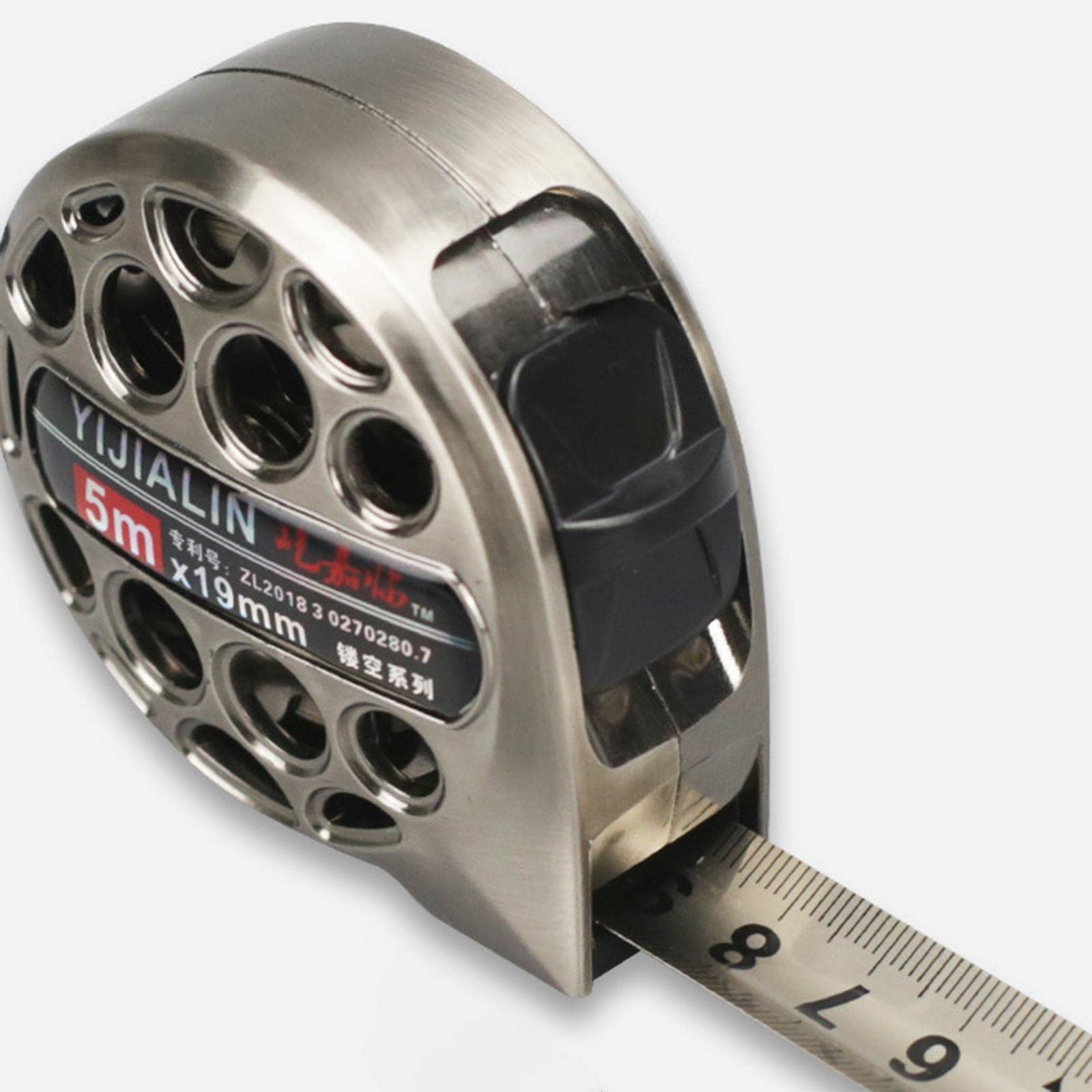 UJEAVETTE® 16ft Retractable Stainless Steel Tape Measure - Hollow Design Carpentry Ruler for Woodworking, Construction & DIY Projects | Durable & Accurate Measuring Tool for Professionals & Home Use