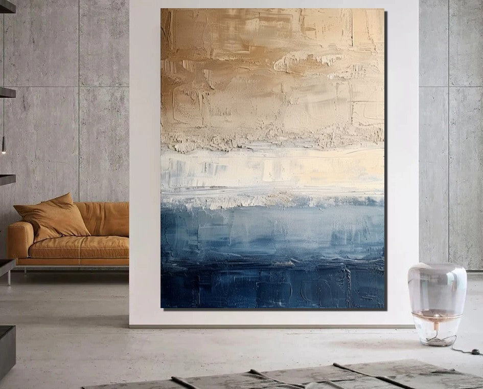 Extra Large Canvas Wall Art - Modern Abstract Painting for Living Room & Bedroom Decor - Handmade Stretched Framed Ready to Hang - Perfect for Home, Office, and Gift Giving