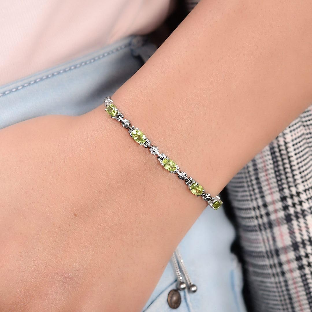 Birthstone Bracelets for Women - Adjustable Charm Bolo Bracelet with Gemstones | Perfect for Engagement, Anniversary, Wedding Promise & Birthday Gifts | Ideal for Everyday Wear, Special Occasions & Thoughtful Present Giving