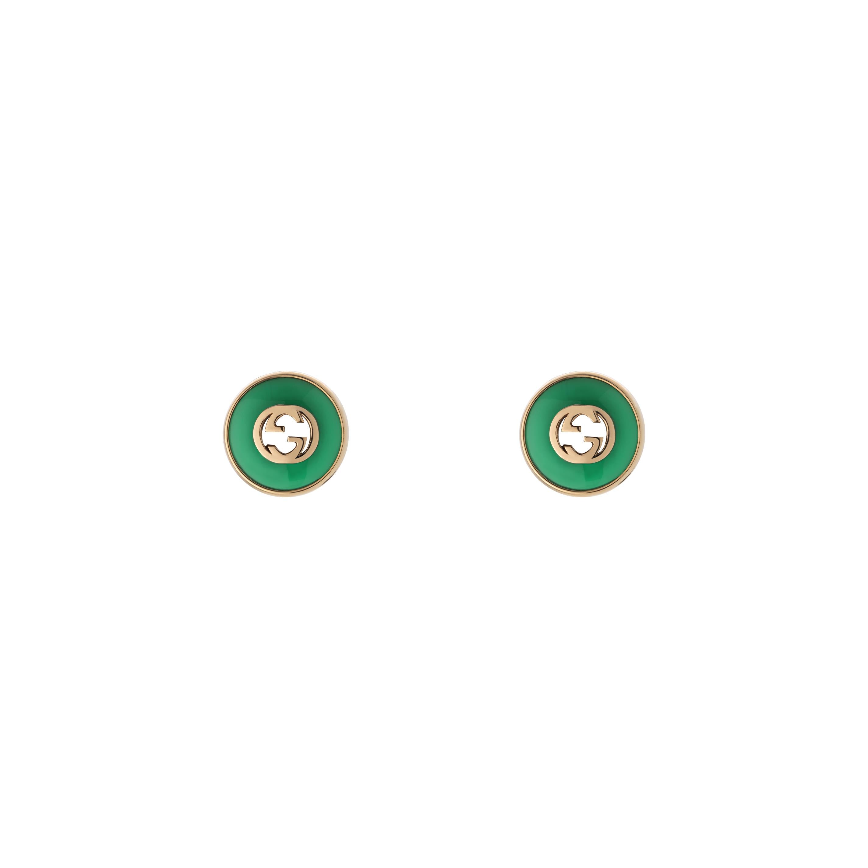 Gucci Interlocking 18K Rose Gold Stud Earrings YBD786554002 - Luxury Jewelry for Women, Perfect for Weddings, Parties & Everyday Elegance
