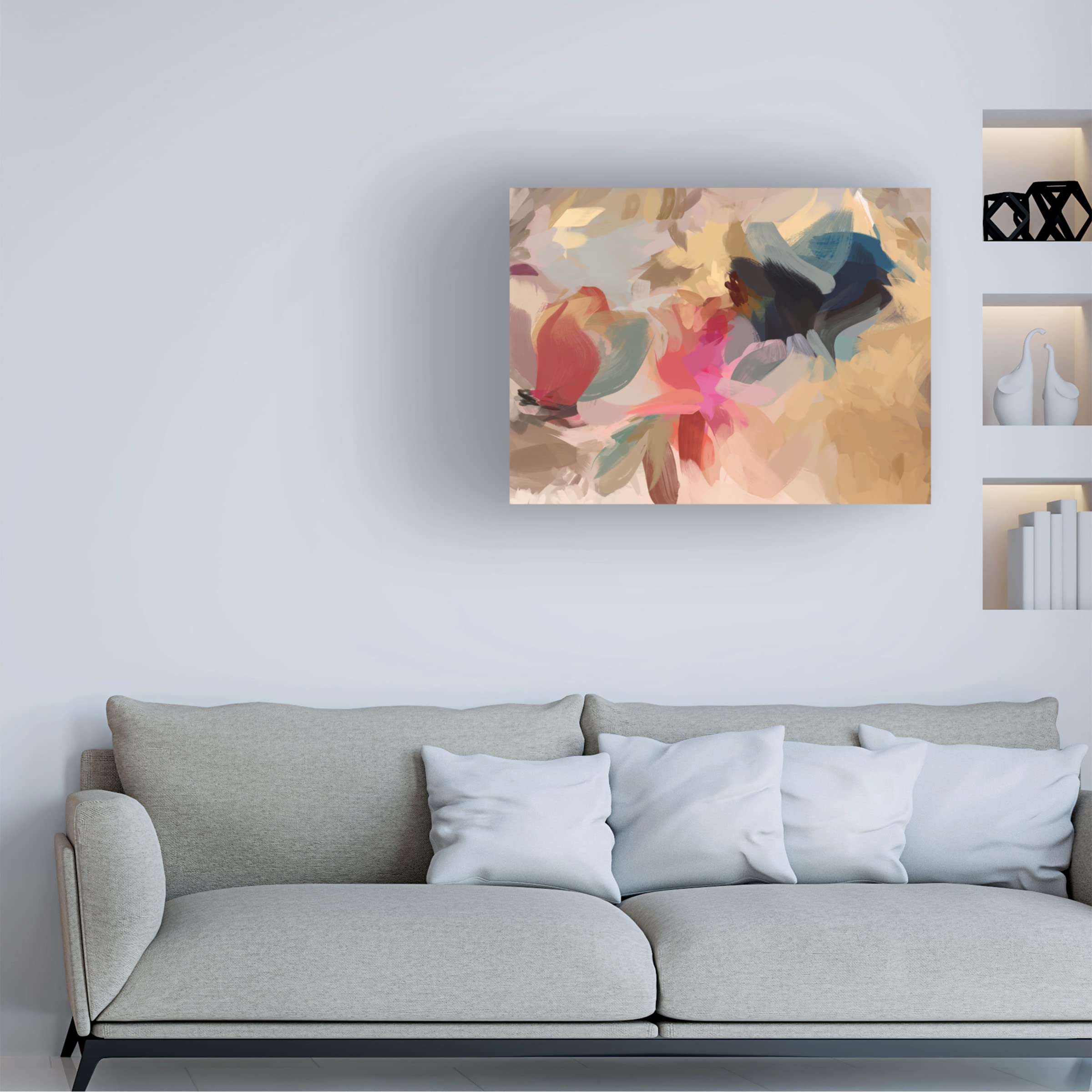 Trademark Fine Art 'Charming Blend II' Canvas Wall Art by Irena Orlov - Modern Abstract Painting for Living Room, Bedroom & Office Decor