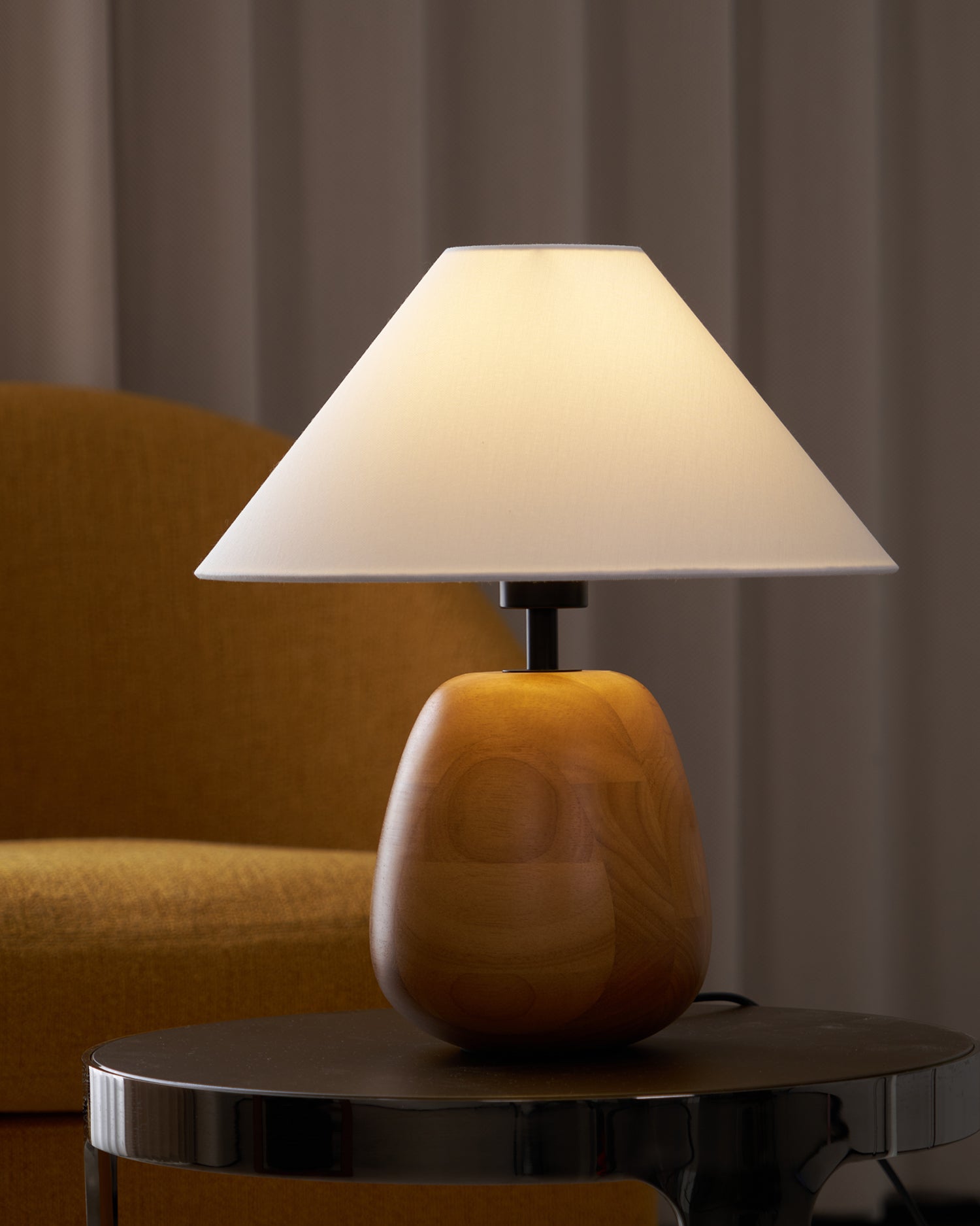 Stylish Irving Wood Table Lamp - Modern Home & Office Decor - Perfect for Bedroom, Living Room, and Study Desk Lighting