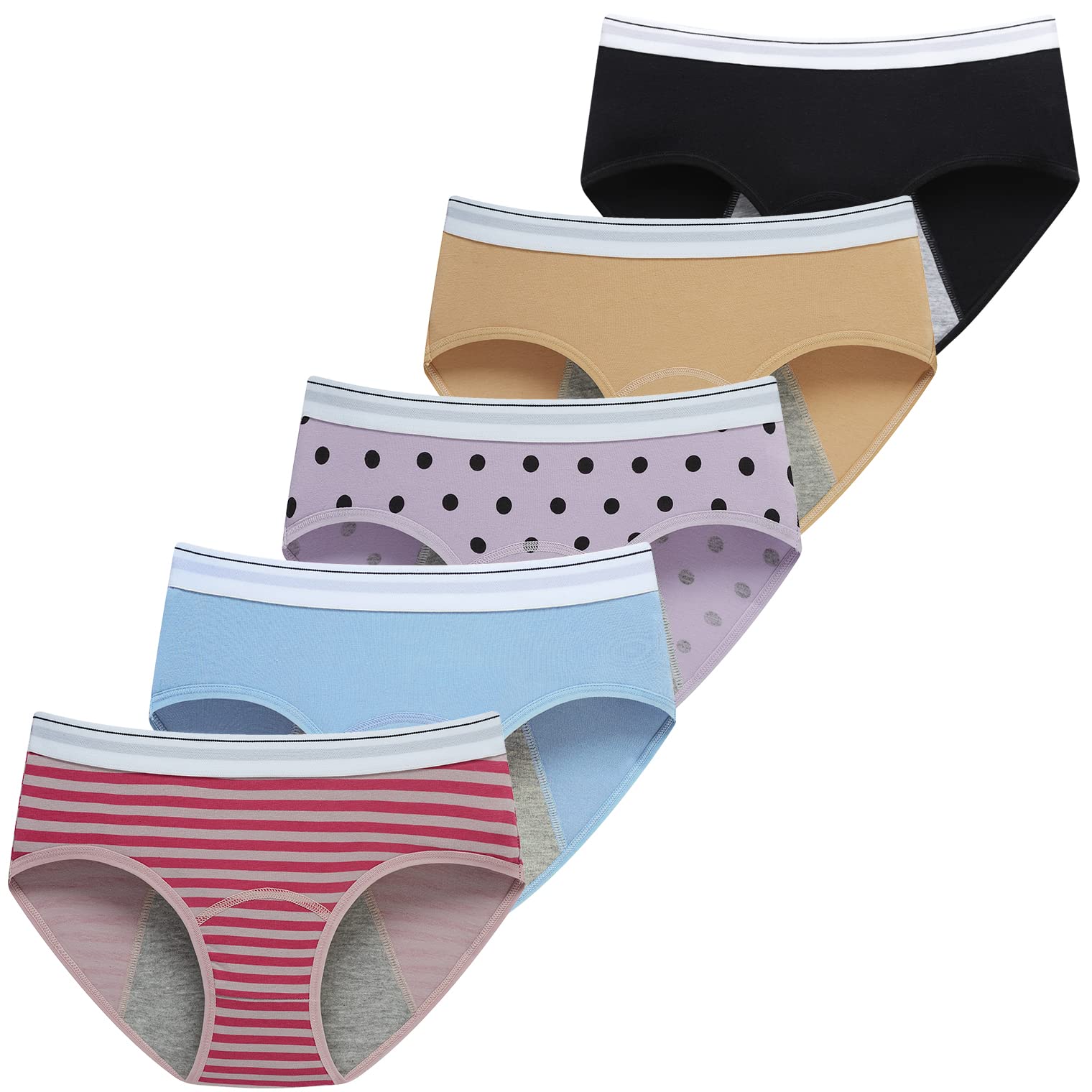Demifill Period Underwear for Women - Leak Proof Menstrual Panties for Teens & Girls - Comfort for Active Days