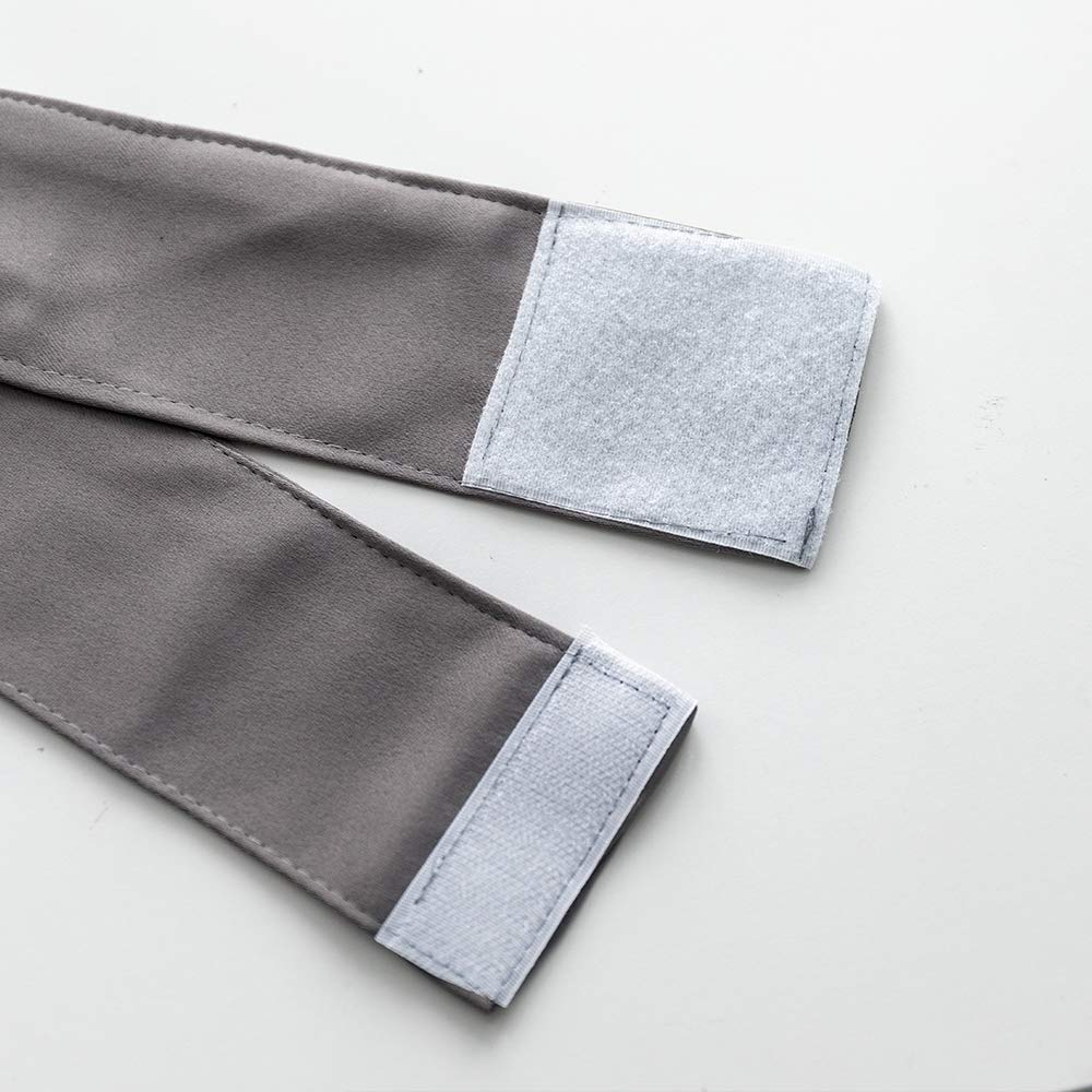 Blackout Thermal Insulated Door Curtains for French Doors - 54x72 Inch Grey Sidelight Window Panel - Spring Garden Home Decor for Front Entryway & Patio Doors