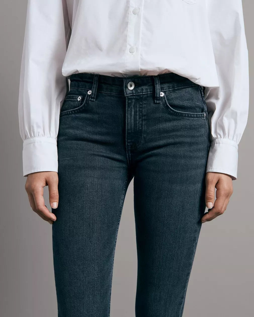 Cate Mid Rise Skinny Jeans for Women - High Stretch Denim Pants, Slim Fit, Comfortable & Trendy - Perfect for Casual Wear, Office & Night Out