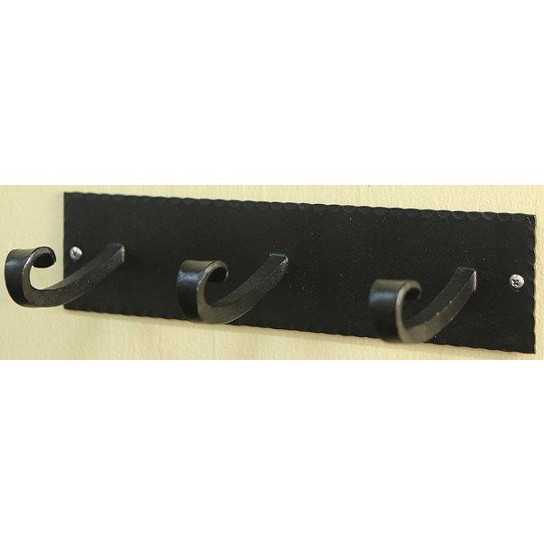 Lodge Triple Hook Bracket - Heavy Duty Wall Mounted Hooks for Hanging Pots, Pans & Kitchen Utensils - Perfect for Kitchen Organization & Garage Storage (3-Pack)