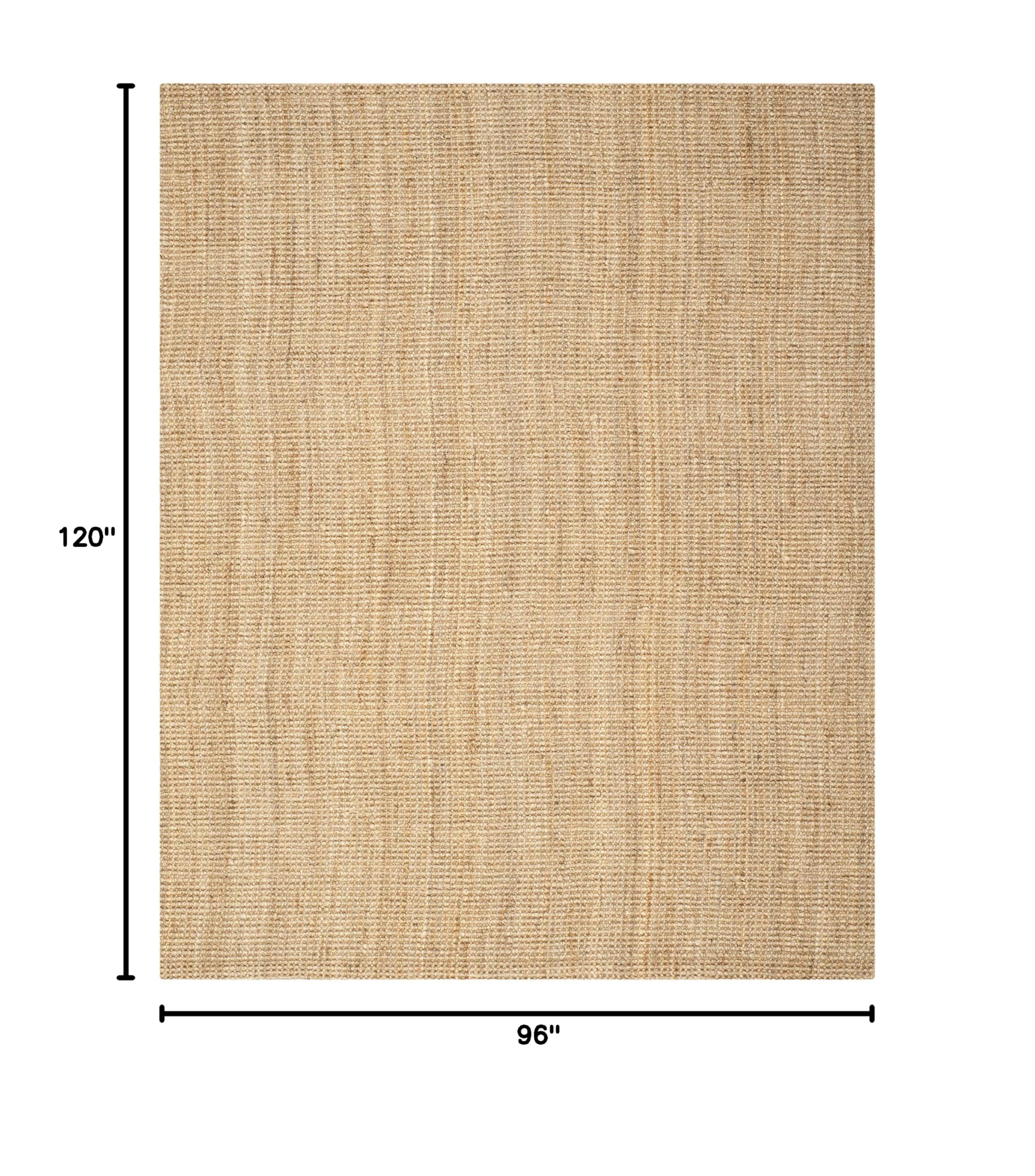 SAFAVIEH Handmade Natural Jute Area Rug 8' x 10' - Farmhouse Style, Durable & Eco-Friendly for High Traffic Areas | Perfect for Living Room, Bedroom, Dining Room & Home Decor