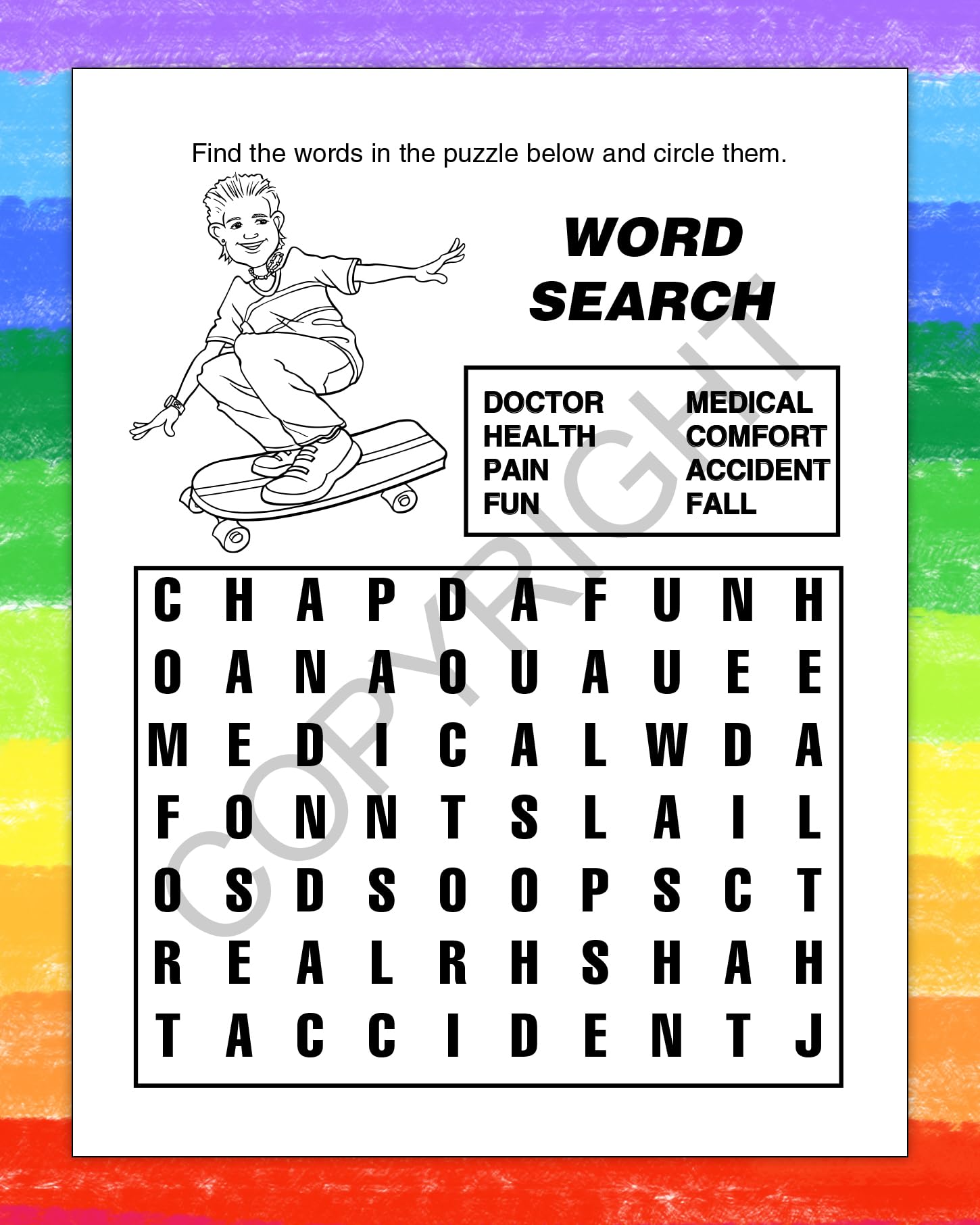 ZOCO Chiropractor Educational Coloring Books - 250 Bulk Pack (No Crayons Included) - Kids Learning Activities & Chiropractic Office Supplies - Perfect for Waiting Rooms, Birthday Parties & Classroom Activities