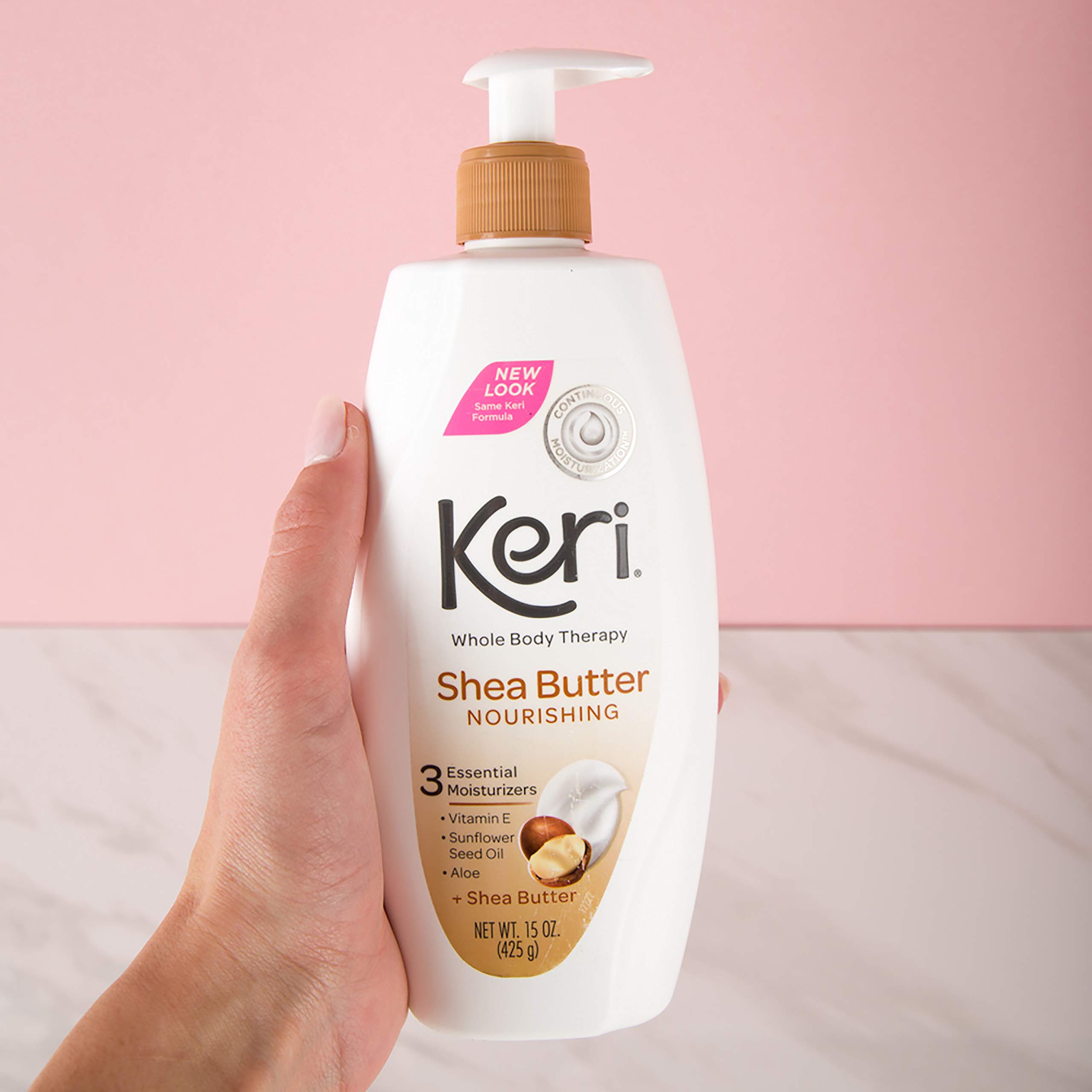 Keri Nourishing Shea Butter Body Lotion - 15oz | Ultra Hydrating Moisturizer for Dry Skin | Perfect for Daily Use & After Shower Care