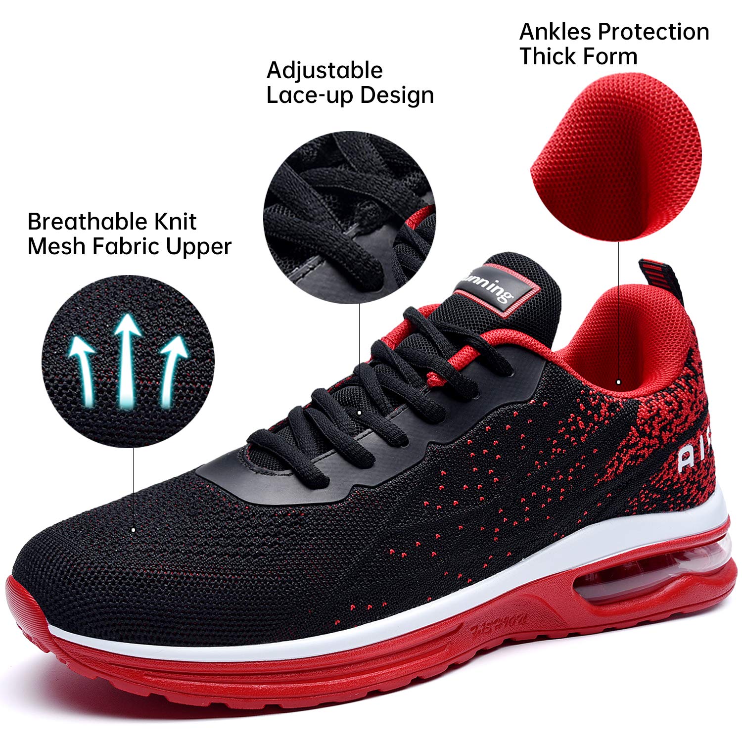 MEHOTO Men's Air Running Sneakers - Lightweight Athletic Shoes for Jogging, Fitness, Gym & Walking | Breathable Comfort for Sports & Daily Wear