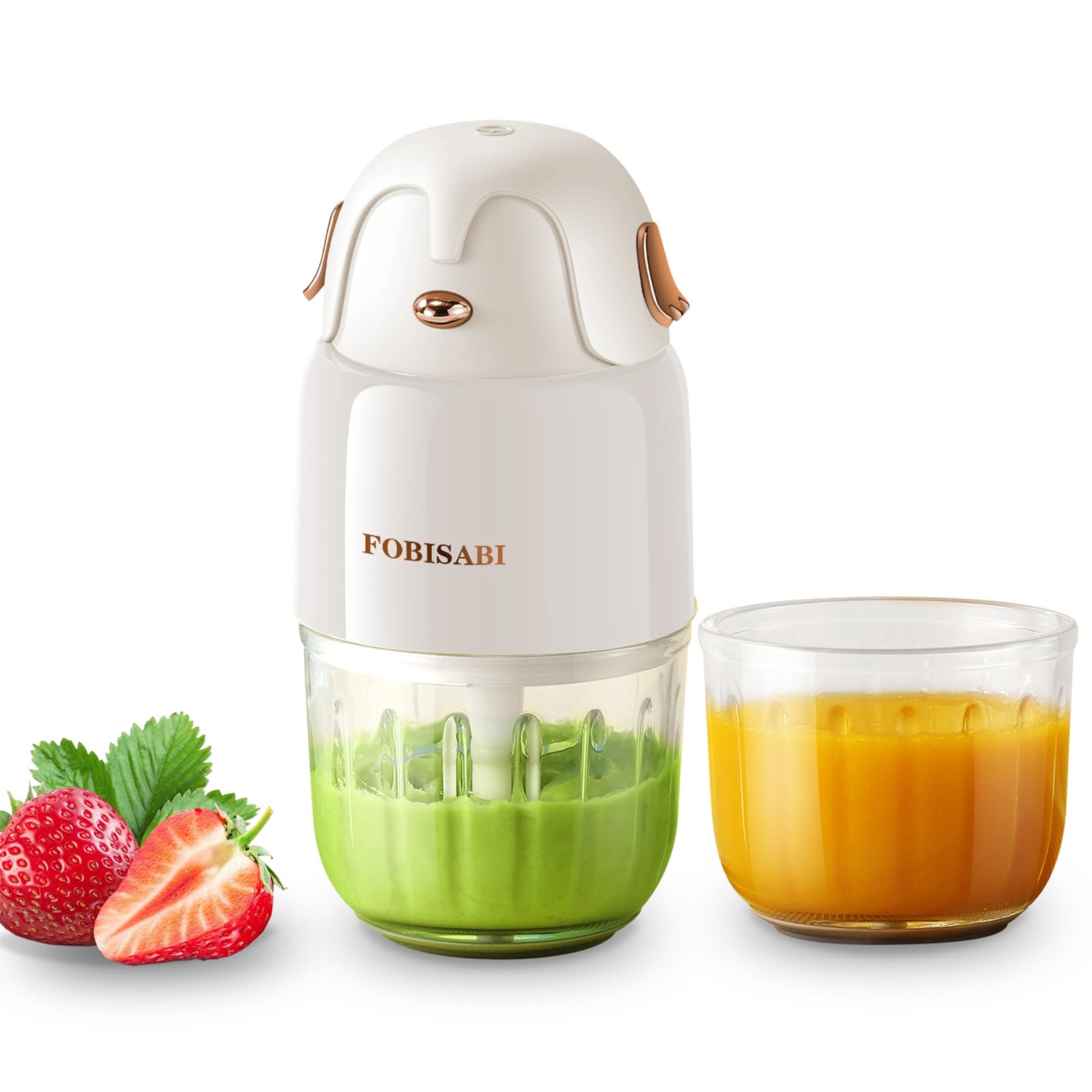 Baby Food Maker - 2 Glass Bowls, Blender & Puree Maker for Fruits, Vegetables & Meat | Homemade Baby Food Processor for Healthy Meals & On-the-Go Feeding