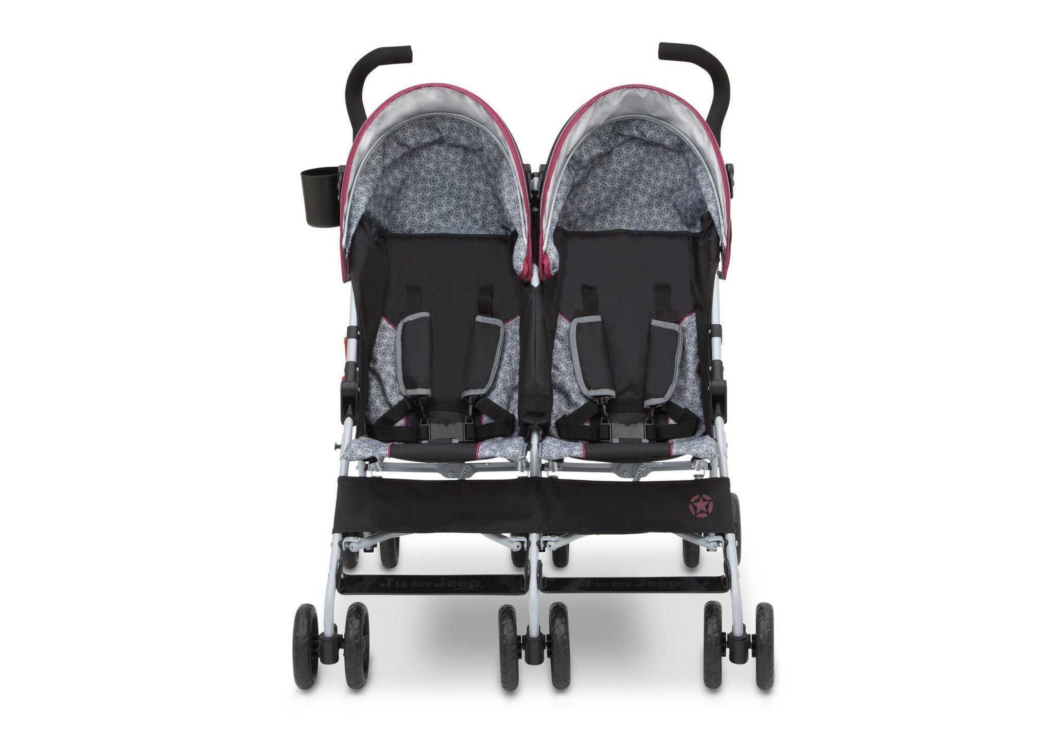 Jeep® Scout Double Stroller - Lightweight & Durable Side-by-Side Baby Stroller for Twins - Perfect for Shopping, Travel & Outdoor Adventures