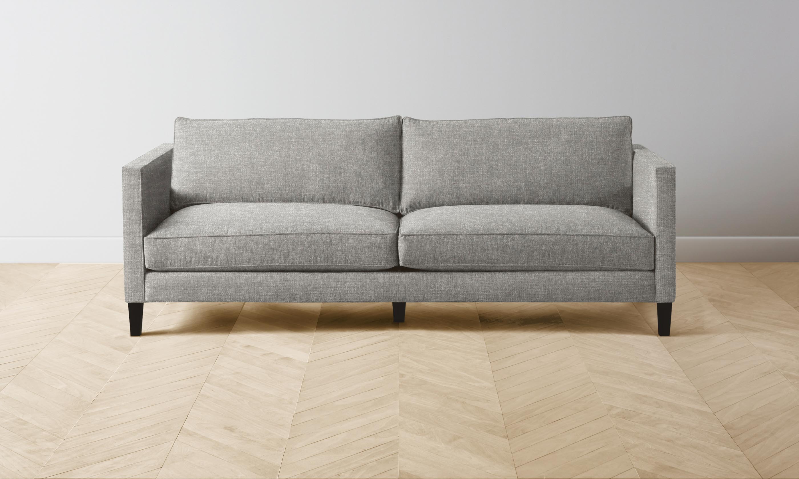 Premium Crosby Sofa - Luxurious Merino Wool Upholstery in Granite Gray | Perfect for Living Rooms, Offices & Cozy Spaces
