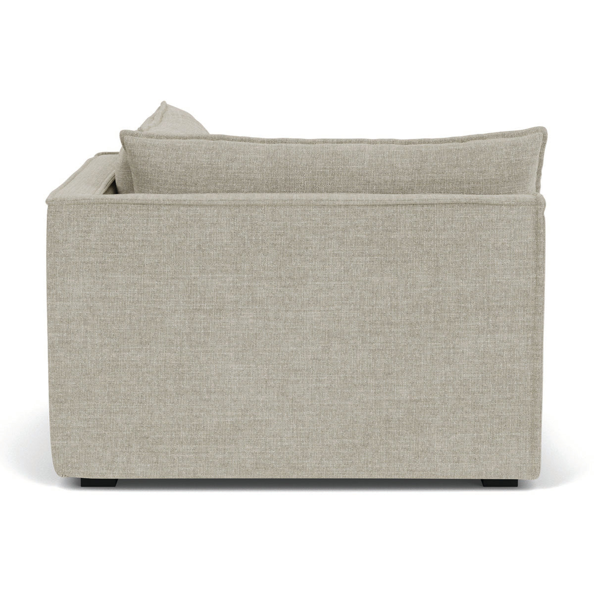 Daphne Fabric 1-Seater Right Corner Modular Sofa - Compact Sectional Couch for Small Spaces, Living Rooms & Apartments
