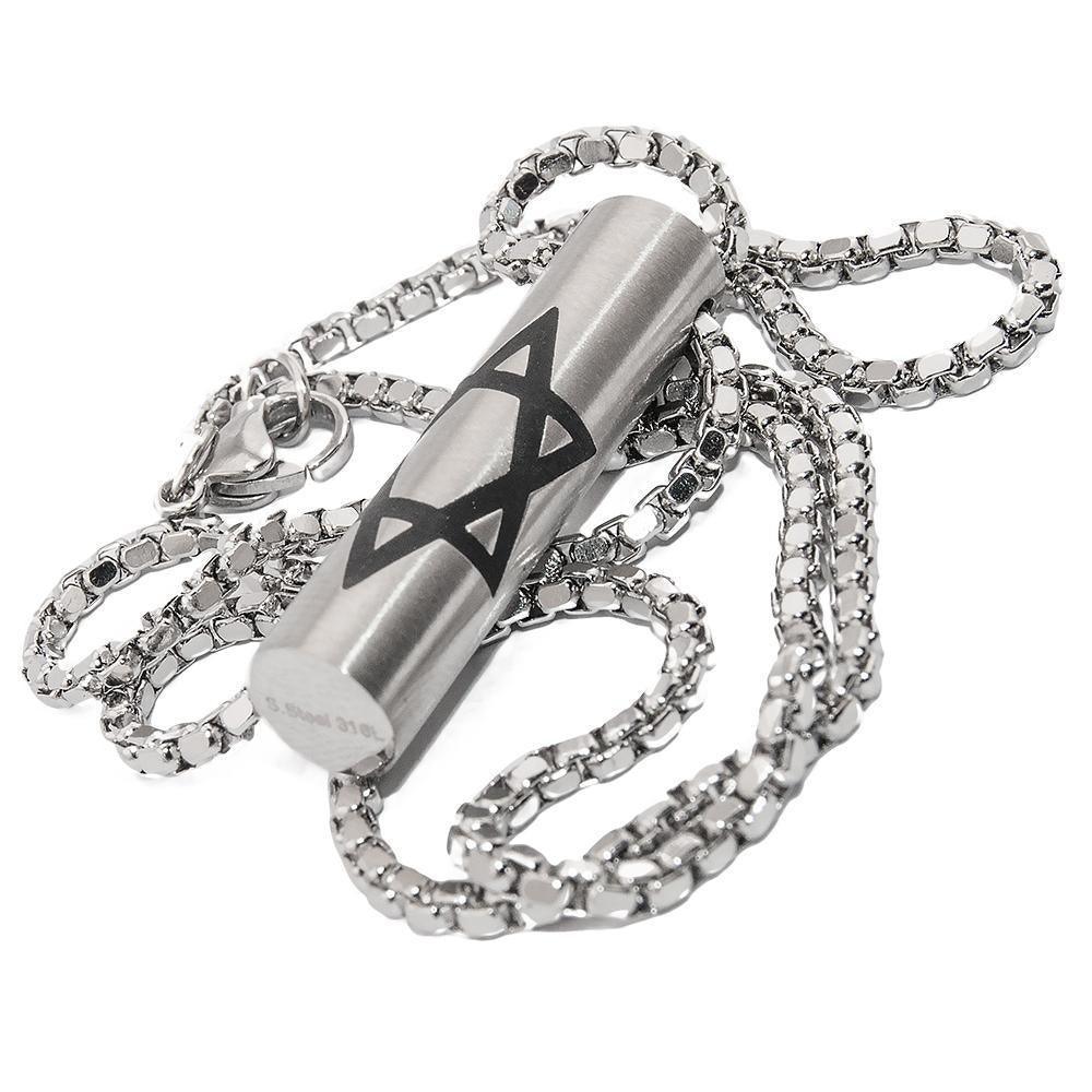Stainless Steel Star of David Pendant - Elegant Jewish Jewelry for Men & Women - Perfect for Hanukkah Gifts, Religious Occasions & Everyday Wear