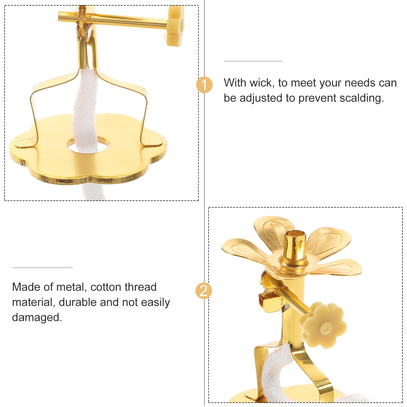 Angoily 2-Piece Diya Lamp Set for Pooja - Floating Wick Butter Lamps with Ghee Oil Burner & Wick Holder - Perfect for Buddhist Altar, Hindu Puja, Meditation & Home Decor
