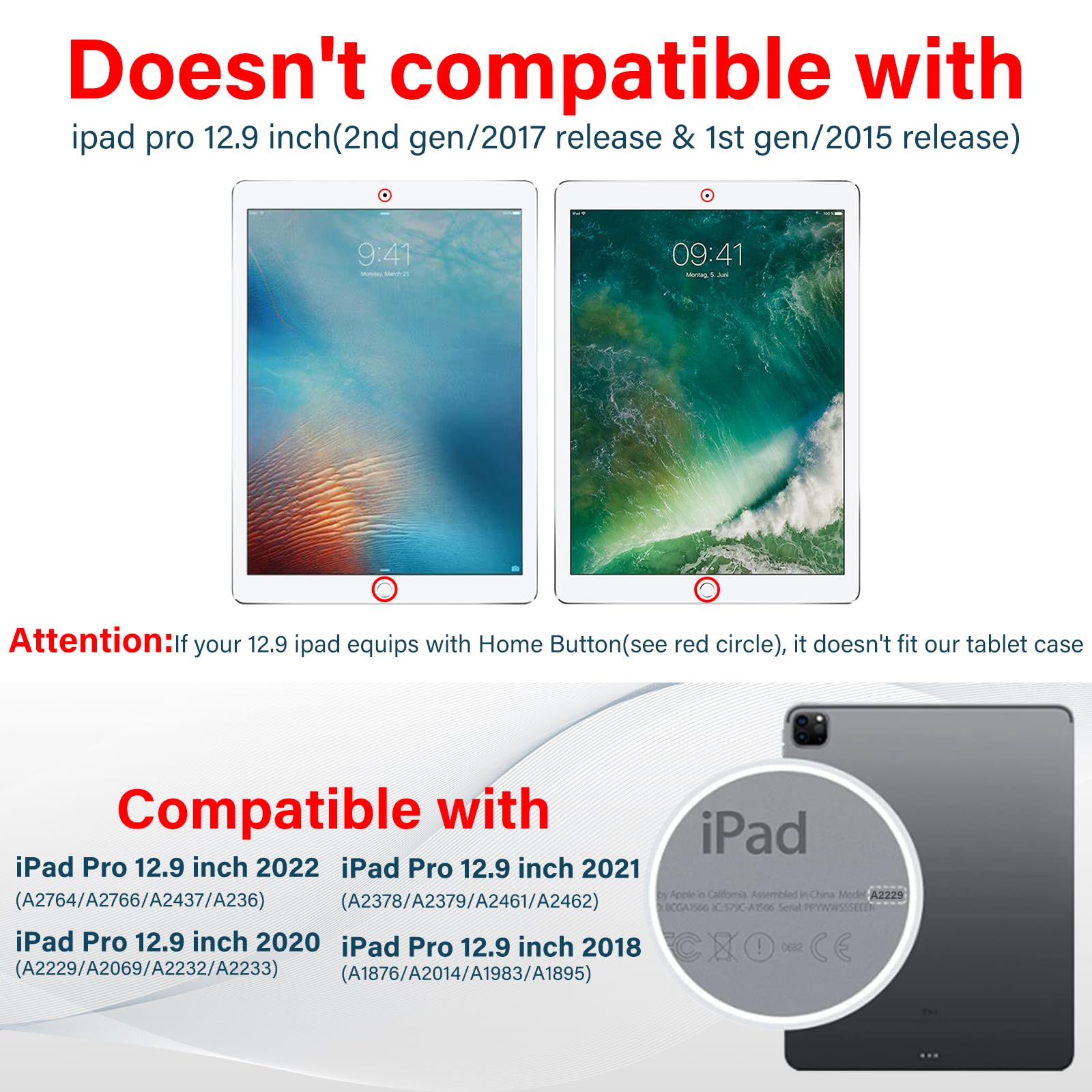 ROISKIN Heavy Duty Rugged Case for iPad Pro 12.9 inch (6th/5th/4th/3rd Gen) with Screen Protector - 360° Kickstand, Handle, Pencil Holder & Shoulder Strap | 15ft Drop Protection | Perfect for Kids, Outdoor Activities & Travel