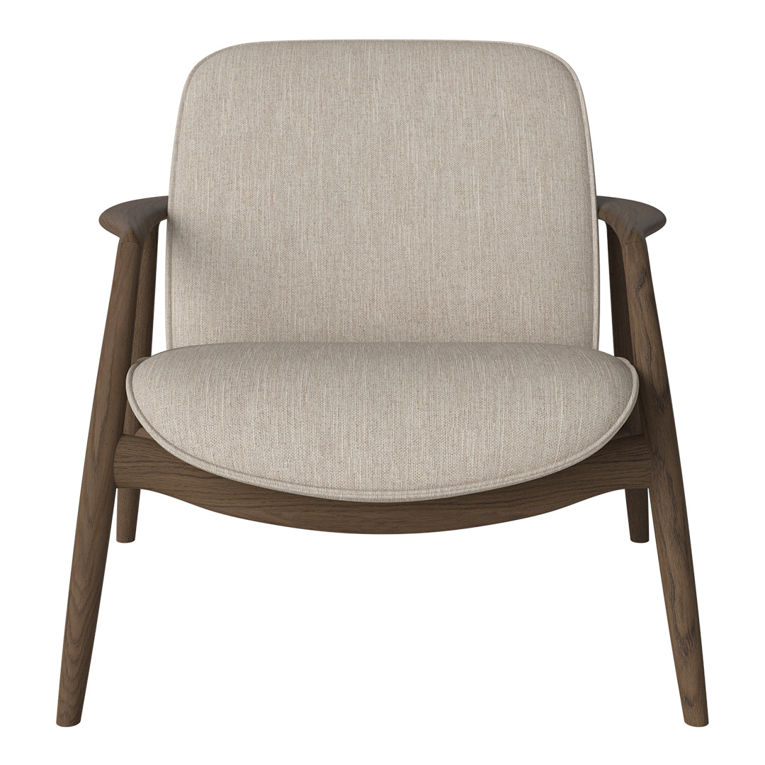 Bowie Lounge Chair - Modern Accent Chair for Living Room, Bedroom & Office - Comfortable Upholstered Armchair with Wooden Legs - Perfect for Relaxing, Reading & Decorating Your Home