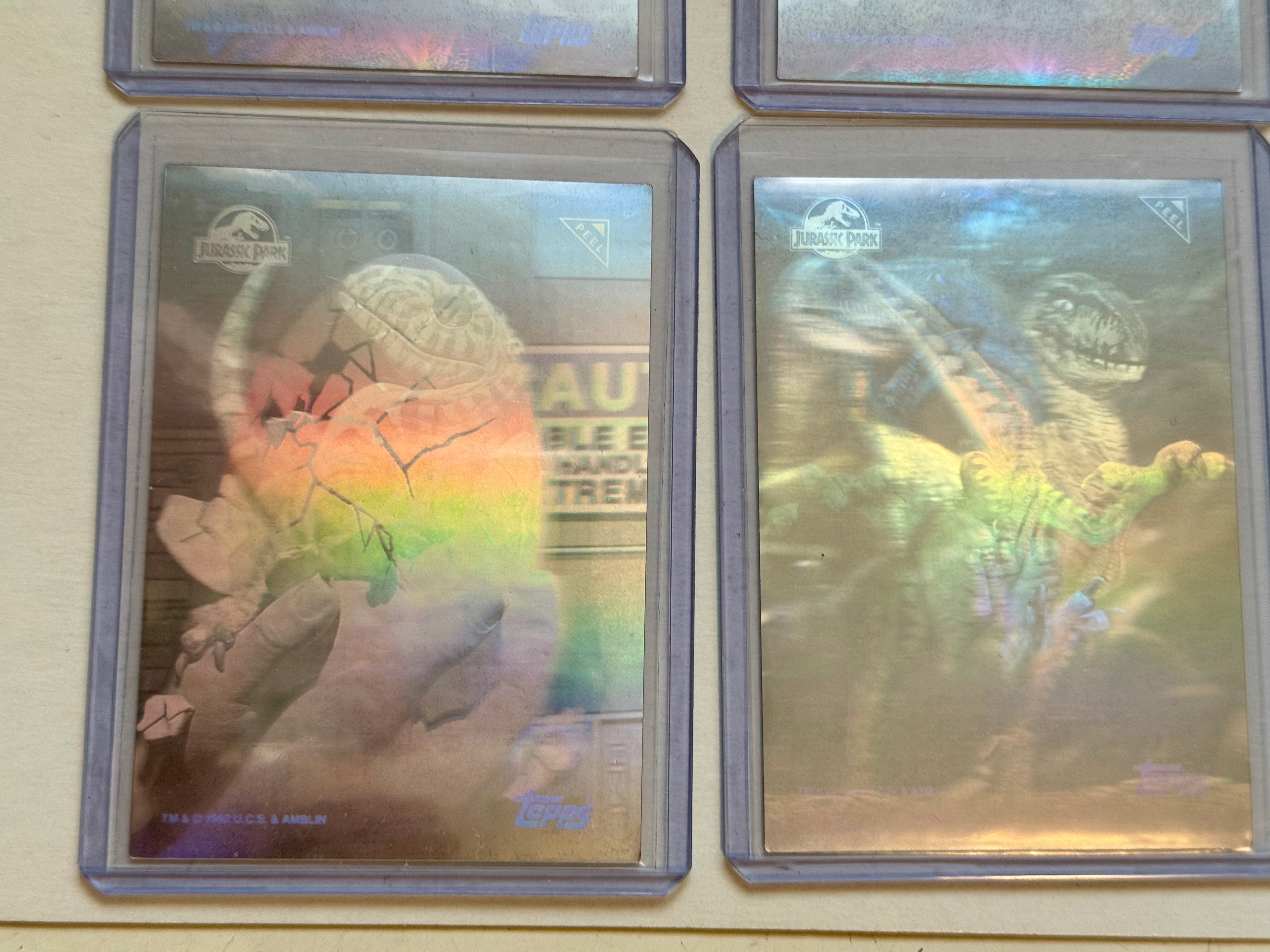 **1993 Jurassic Park Rare Hologram Trading Card Set - Collectible Movie Memorabilia for Fans & Card Enthusiasts**