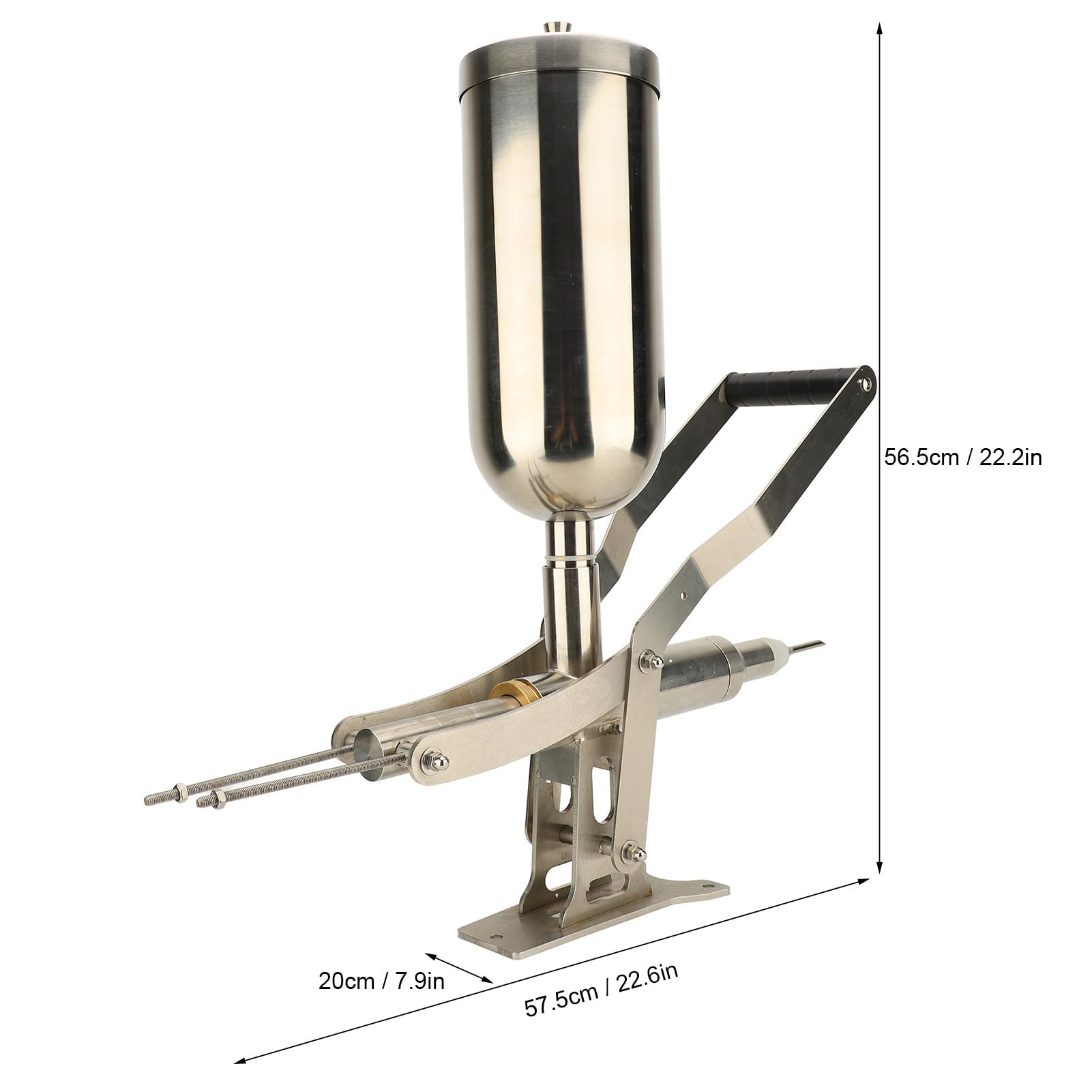 4.5L Commercial Donut Filler Machine - 304 Stainless Steel Churro & Doughnut Filling Equipment for Jam, Jelly, Cream - Perfect for Bakeries, Cafes & Dessert Shops