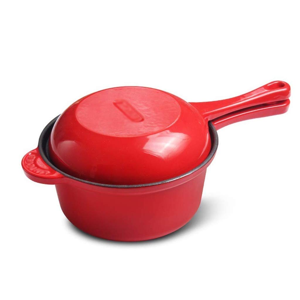 Cast Iron Soup Pot – Small Milk Pot for Baby Food, Multi-Function Cooking Pot for Porridge, Noodles & Household Use | Durable & Safe for Infants & Family Meals | Perfect for Baby Complementary Food, Soups & Everyday Cooking
