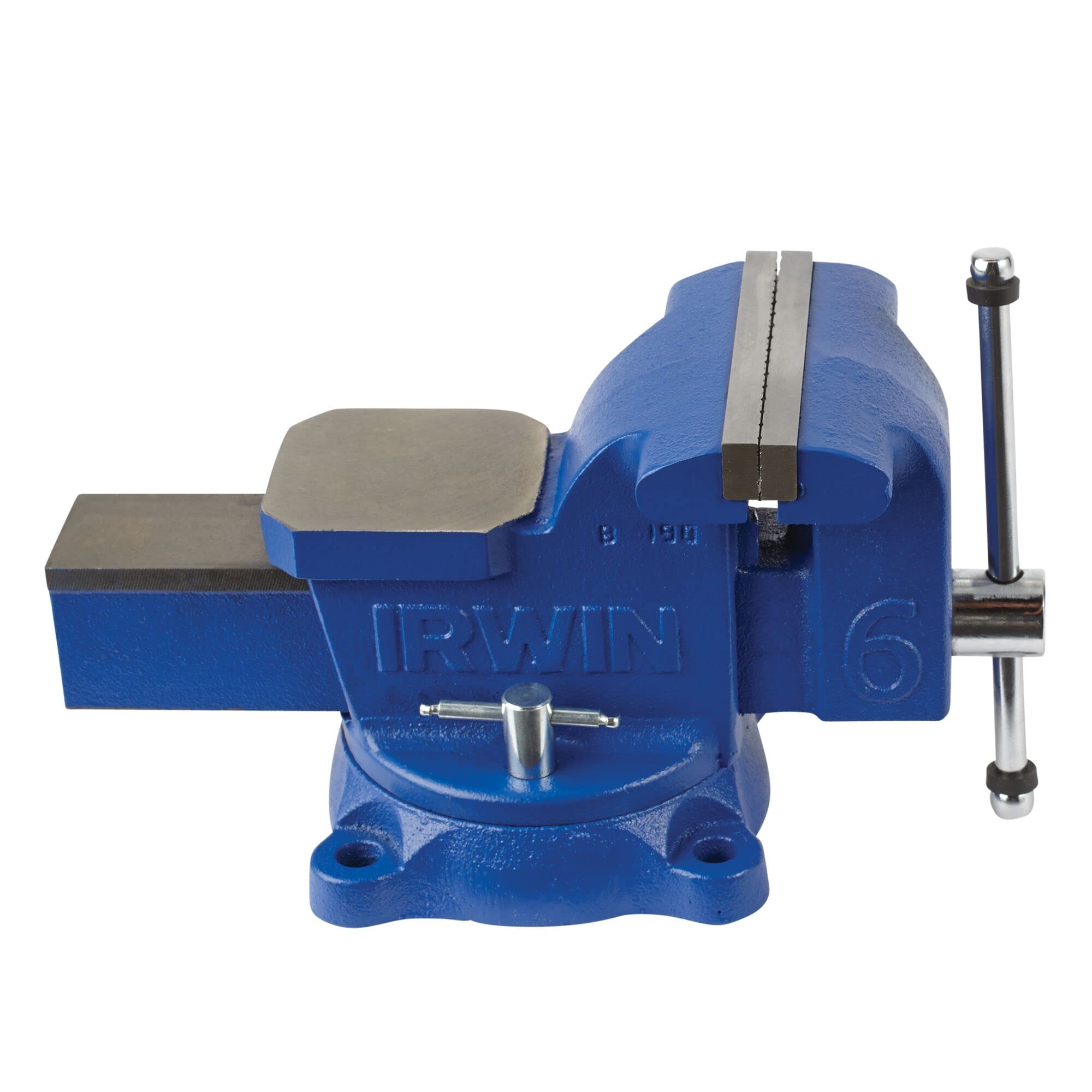 IRWIN 226305ZR 5-Inch Heavy-Duty Bench Vise - Professional Workshop Clamp for Woodworking, Metalworking & DIY Projects