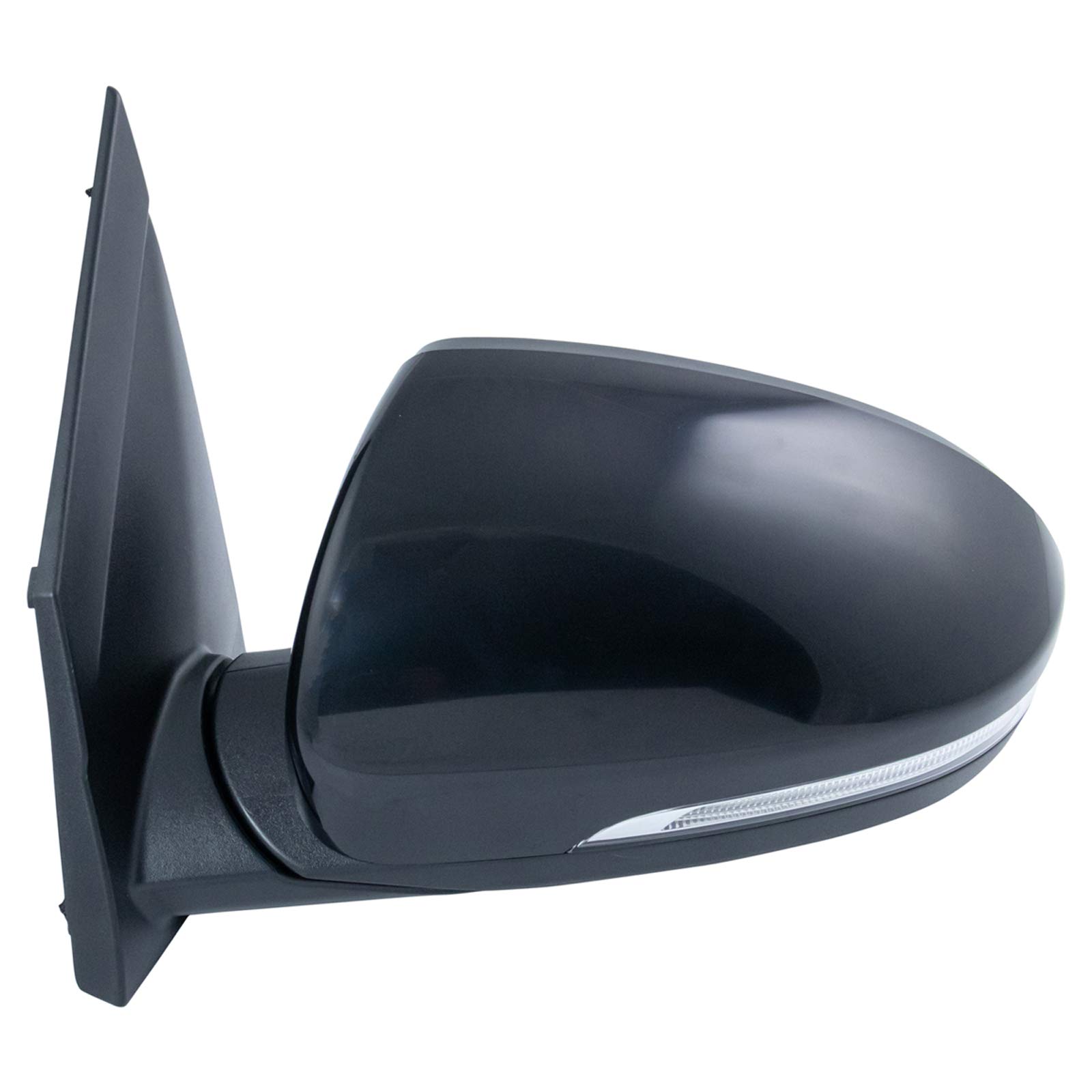 TRQ Left Side Mirror with Housing & Turn Signal - Compatible with 2016-2018 Hyundai Tucson (HY1320247) - Includes Spotter Mirror for Enhanced Safety & Blind Spot Visibility - Perfect for Highway Driving & Parking Assistance