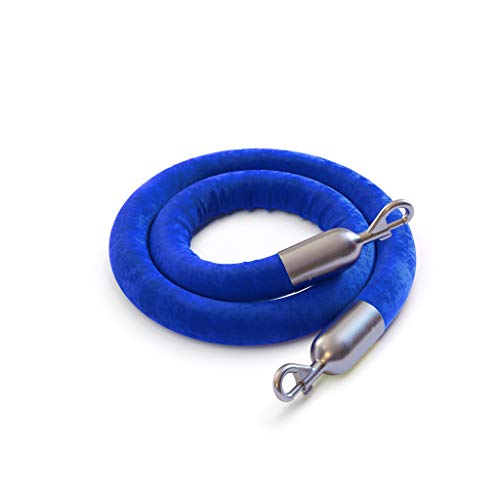 Blue Rope With Satin Stainless Steel Snap Ends