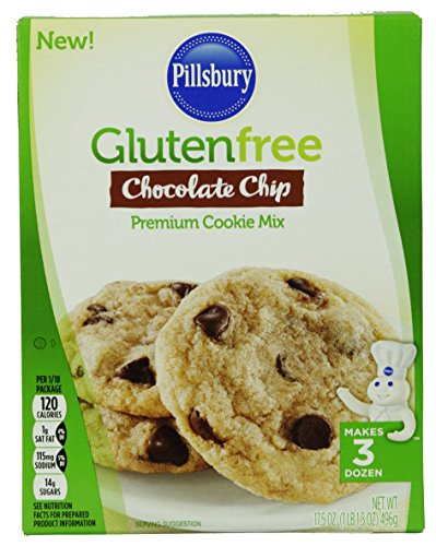 Pillsbury Gluten Free Chocolate Chip Premium Cookie Mix - 2 Pack (Makes 3 Dozen Cookies) | Easy Baking Mix for Delicious Homemade Cookies | Perfect for Parties, Gifts & Family Treats