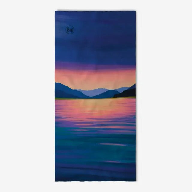 BUFF Original Lake Sunrise Multifunctional Headwear - UV Protection, Moisture Wicking for Hiking, Running, Cycling & Outdoor Activities