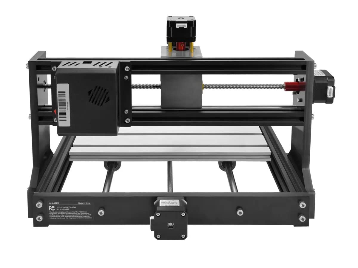 Monoprice 3-Axis Benchtop CNC Router Kit - 300x180x40mm Working Area for Soft Metal, Wood, Plastic, Acrylic, PVC & PCB Engraving/Milling - GRBL & Candle Software Compatible - Perfect for DIY Projects, Hobbyists & Small Workshop Fabrication