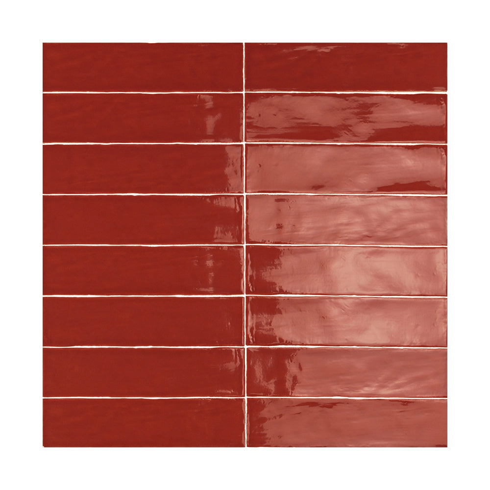 ModLine Ceramic Wall Tiles - 3x12 Inch Rustic Clay Subway Tiles for Kitchen Backsplash & Bathroom Renovation | Waterproof & Easy to Clean