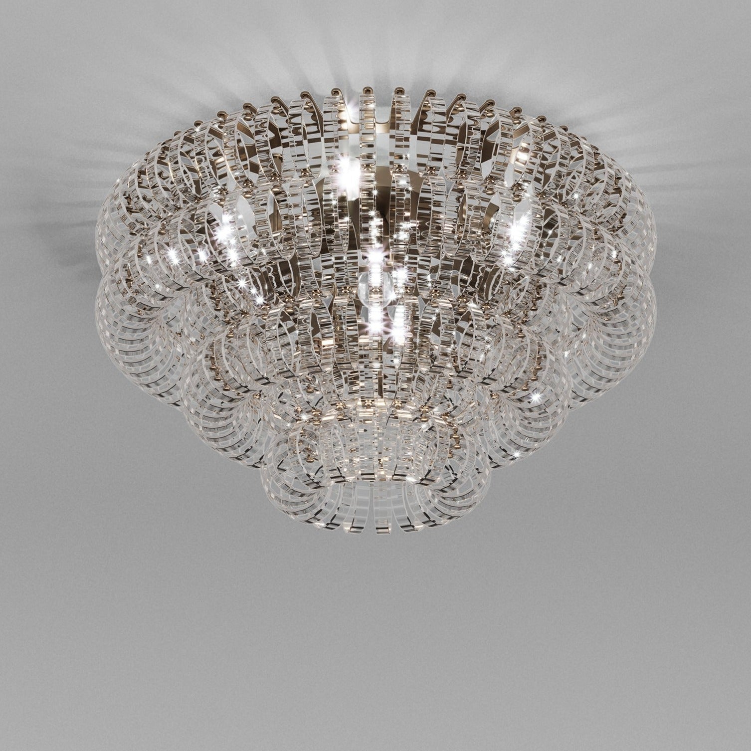 ECOS Modern LED Ceiling Light Fixture - Energy Efficient Flush Mount Lighting for Bedroom, Living Room, Kitchen - Dimmable Bright White Light (3000K-6000K) - Easy Installation Home Decor Lighting Solution