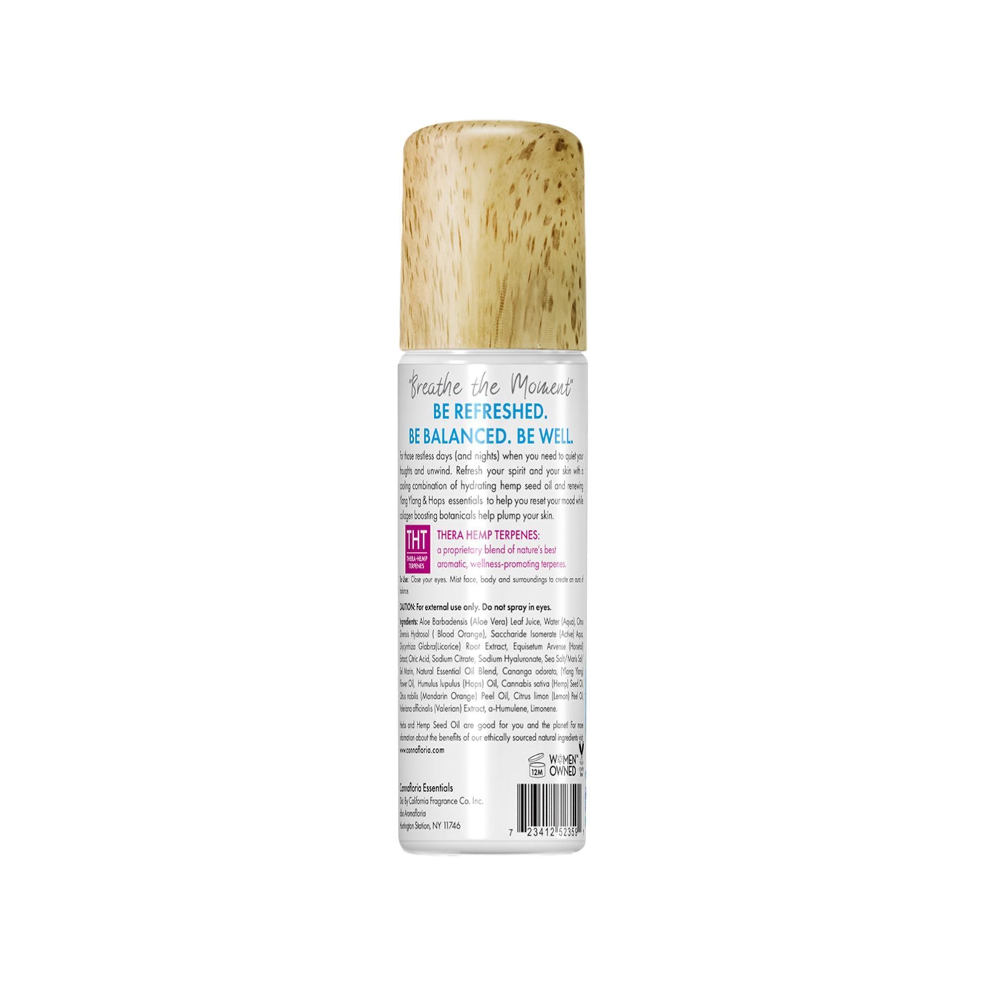 Cannafloria Hemp Mood Mist - Natural Stress Relief & Relaxation Aromatherapy Spray | Perfect for Yoga, Meditation & Sleep Aid