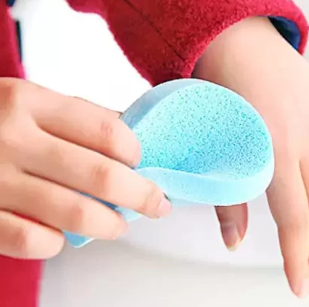 Feelhigh Soft Face Cleansing Sponge Puff - Gentle Makeup Remover & Exfoliating Wash Pad for Daily Skincare Routine | Perfect for Sensitive Skin & Travel Use