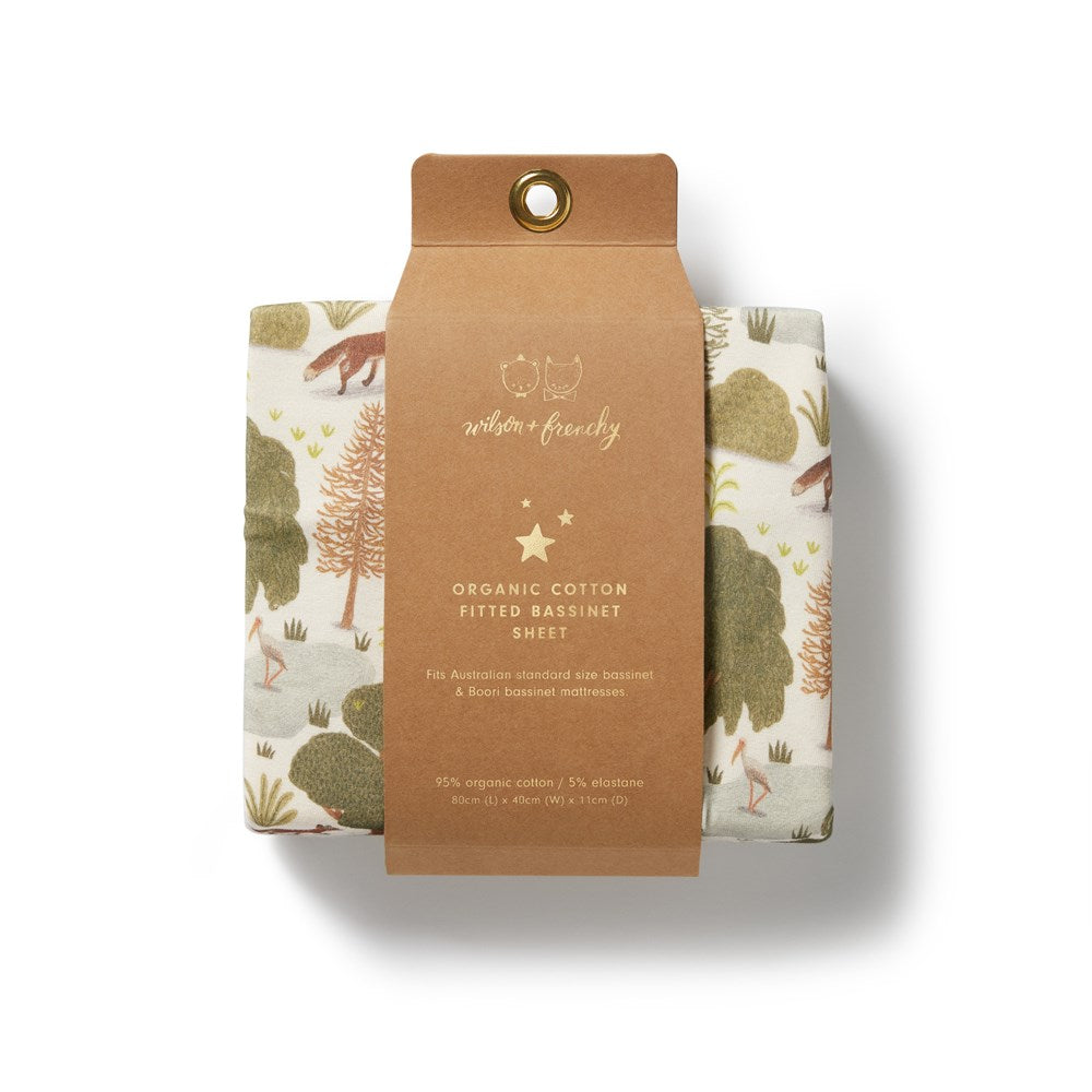 Organic Bassinet Sheet for Baby Crib - Soft, Breathable & Hypoallergenic Cotton - Perfect for Nursery, Travel & Co-Sleeping