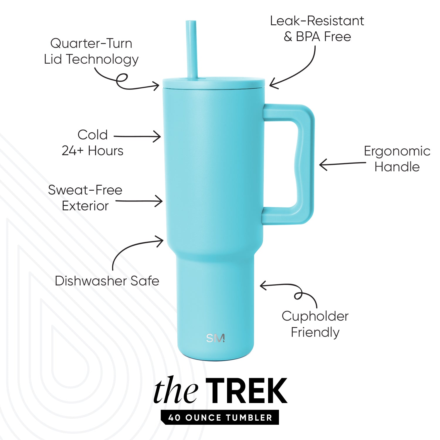 Premium Trek Tumbler 181 - 20oz Insulated Stainless Steel Water Bottle with Leakproof Lid - Keep Drinks Hot/Cold for Hours - Perfect for Hiking, Camping & Outdoor Adventures