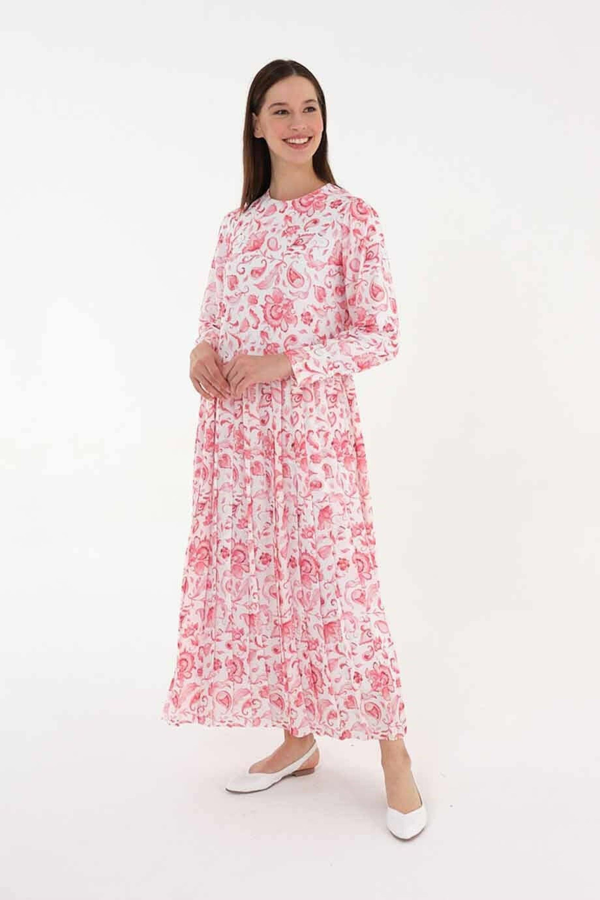 Trendy Red Sally Midi Dress for Women - Elegant Flowy A-Line Dress with Short Sleeves | Perfect for Parties, Weddings, Date Nights & Office Wear