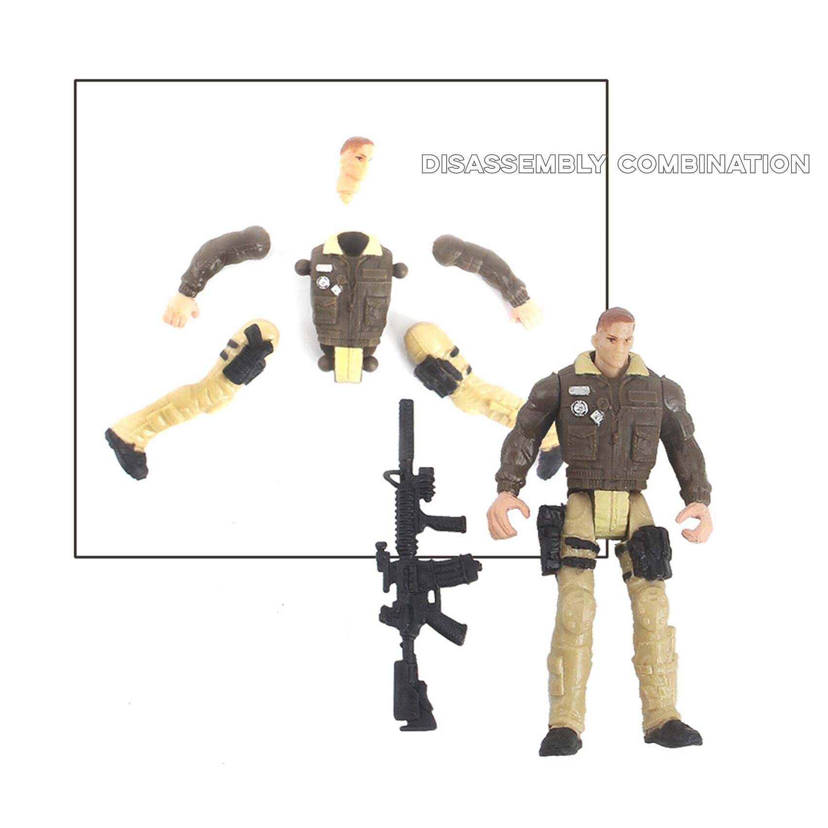 Army Men vs Zombies Action Figure Toy Set - 12PCS Realistic Battle Scene Playset for Kids & Adults | Perfect for Christmas Gifts, Halloween Decor & Role Play Battles