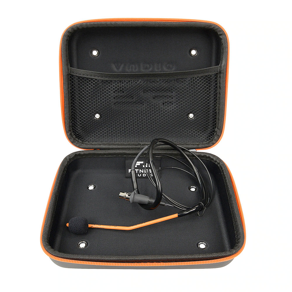 Wireless Fitness Headset with Microphone - Sweatproof Bluetooth Headphones for Gym, Running & Workouts - Includes Zippered Carrying Case for Travel & Storage