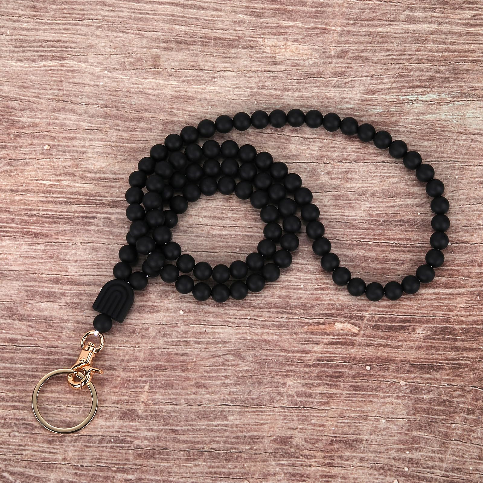 Beaded Silicone Lanyards for ID Badges & Keys - Teacher Nurse Gift for Work
