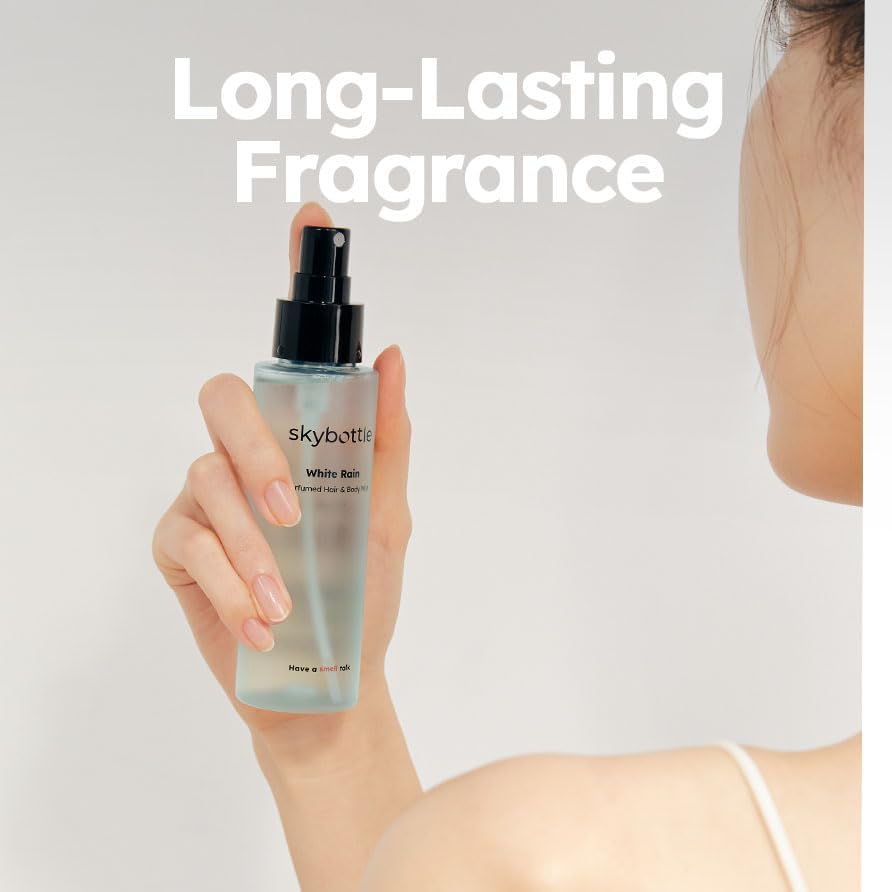 Skybottle Hair & Body Mist - Long-Lasting Bergamot & White Rose Fragrance, Travel-Size Perfume & Body Spray (3.4 Fl Oz) | Women's Hygiene Essential, Valentine's Gift for Girls & Women | Perfect for Travel, Gym, Office & Daily Freshness