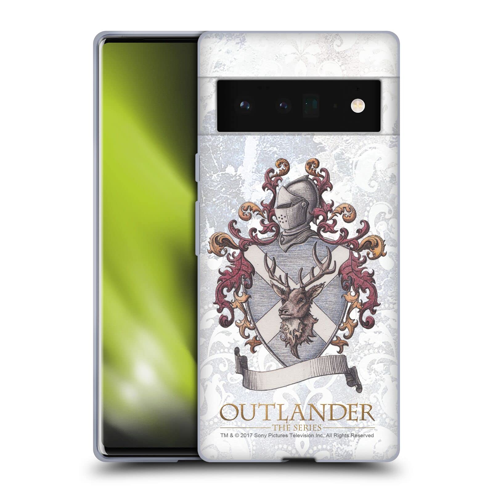 Outlander Mackenzie Knight Case for Google Pixel 6 Pro - Premium Soft Gel Cover with Crest Design for Fans & Protection